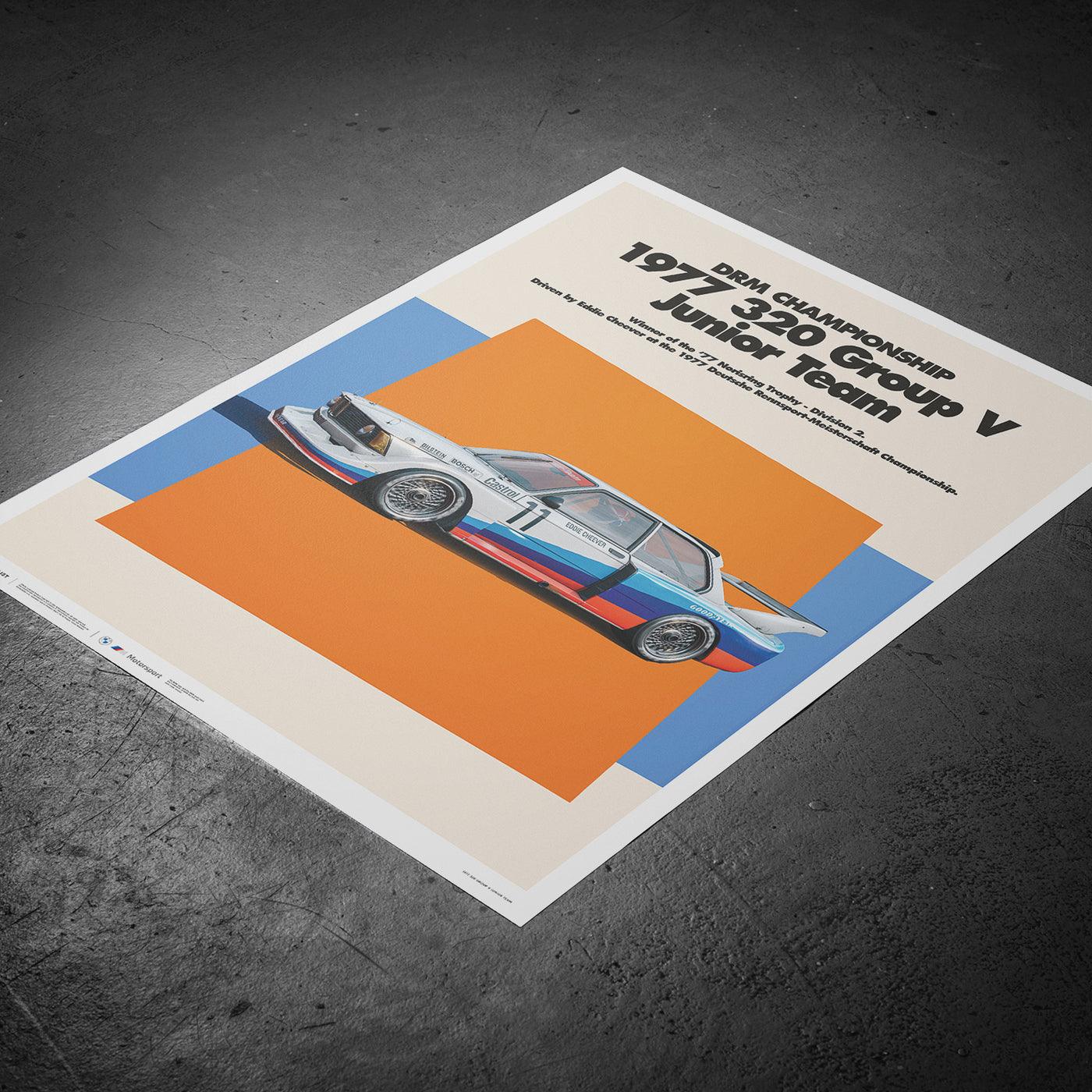 1977 BMW 320 Group 5 DRM BMW Art Car Series Poster - Image 4
