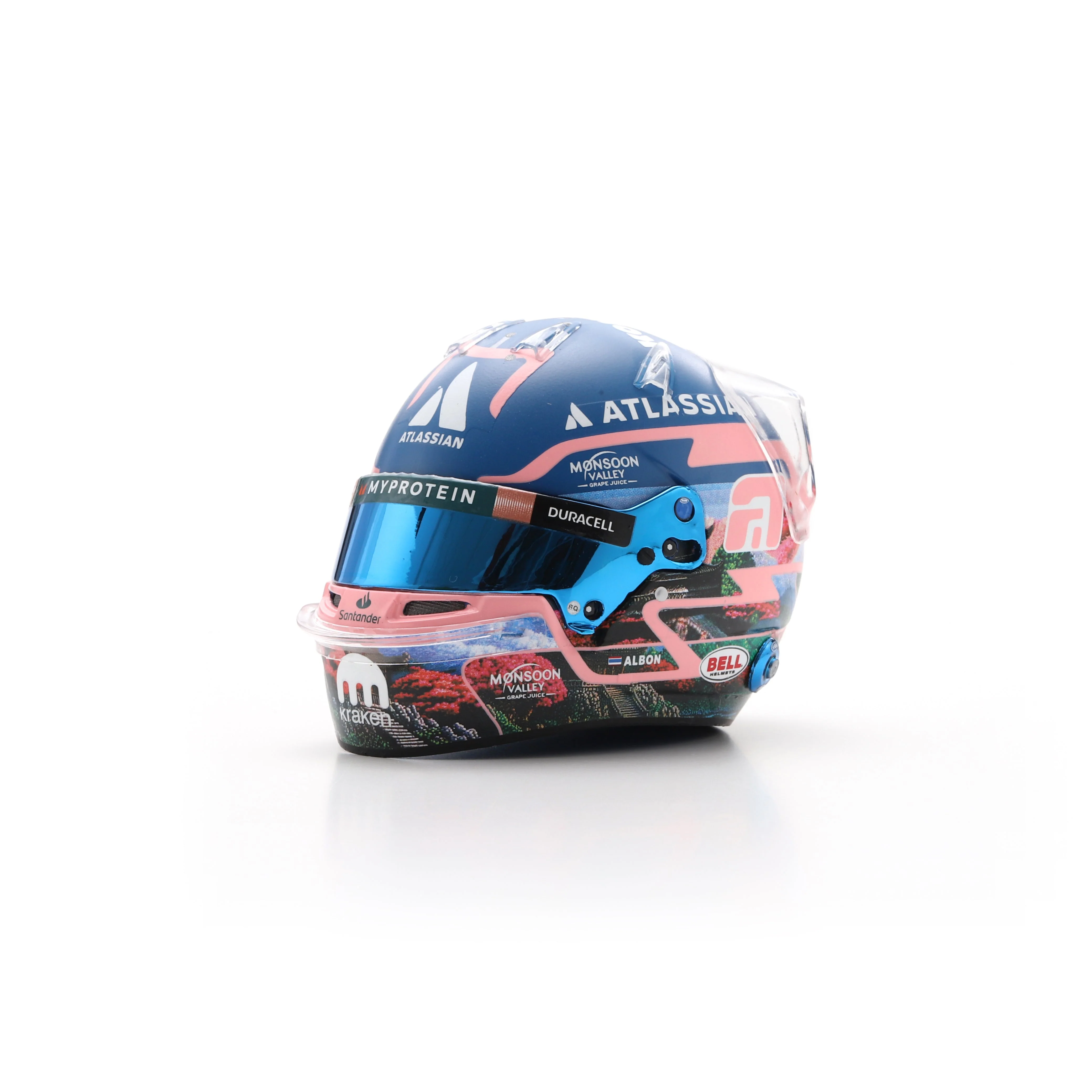 Alex Albon Helmet Japanese GP 2025 - Williams Racing - Spark 1:5 Helmet - Image 3