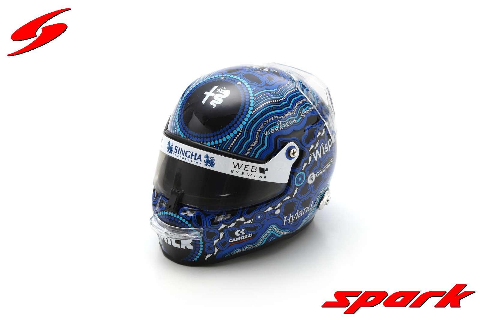 Alfa Romeo F1 1/5 Proportion Model。Mini Helmet Valtteri Bottas Australian GP 2023 - Image 2