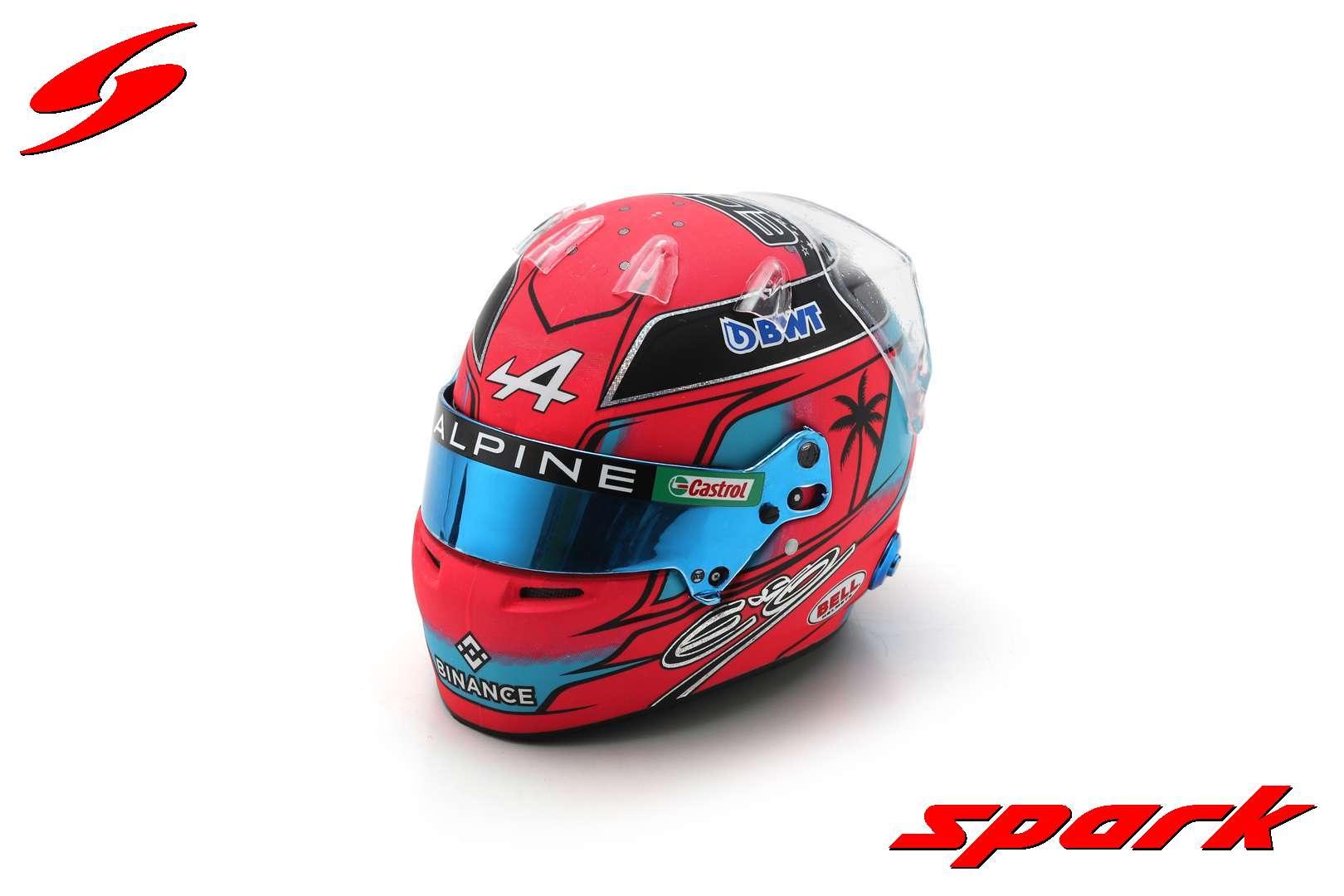 Alpine F1 1/5 Proportion Mini Helmet Esteban Ocon Miami GP 2023 - Image 2