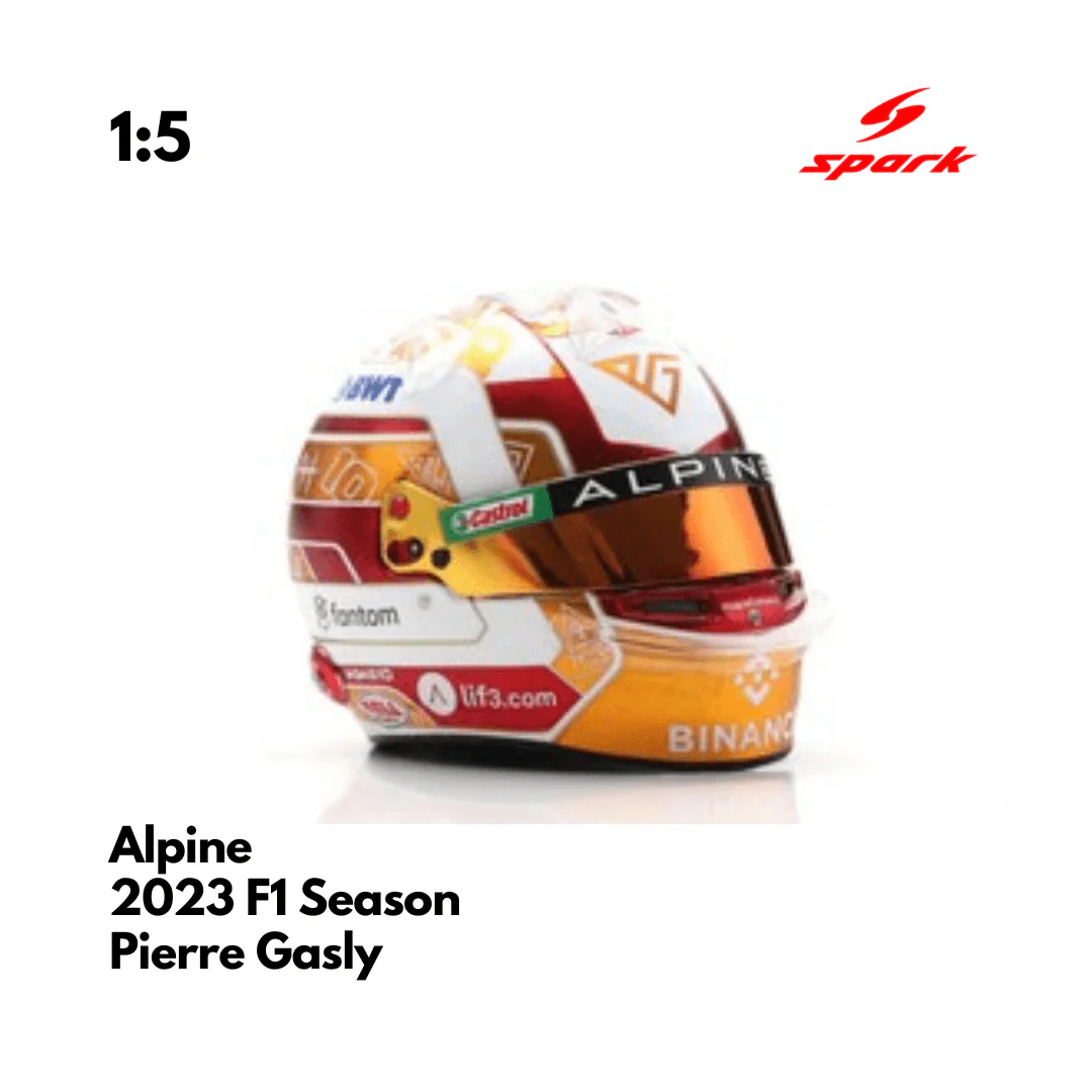 Alpine F1 1/5 Proportion Mini Helmet Pierre Gasly 2023 F1 Season