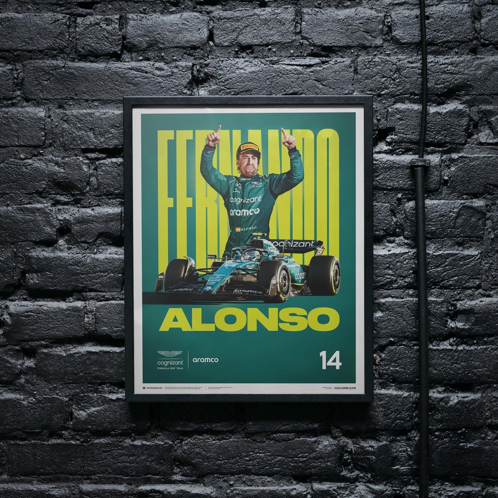 Aston Martin Aramco Cognizant Formula One™ Team - Fernando Alonso - 2023 Automobilist Poster - Image 8