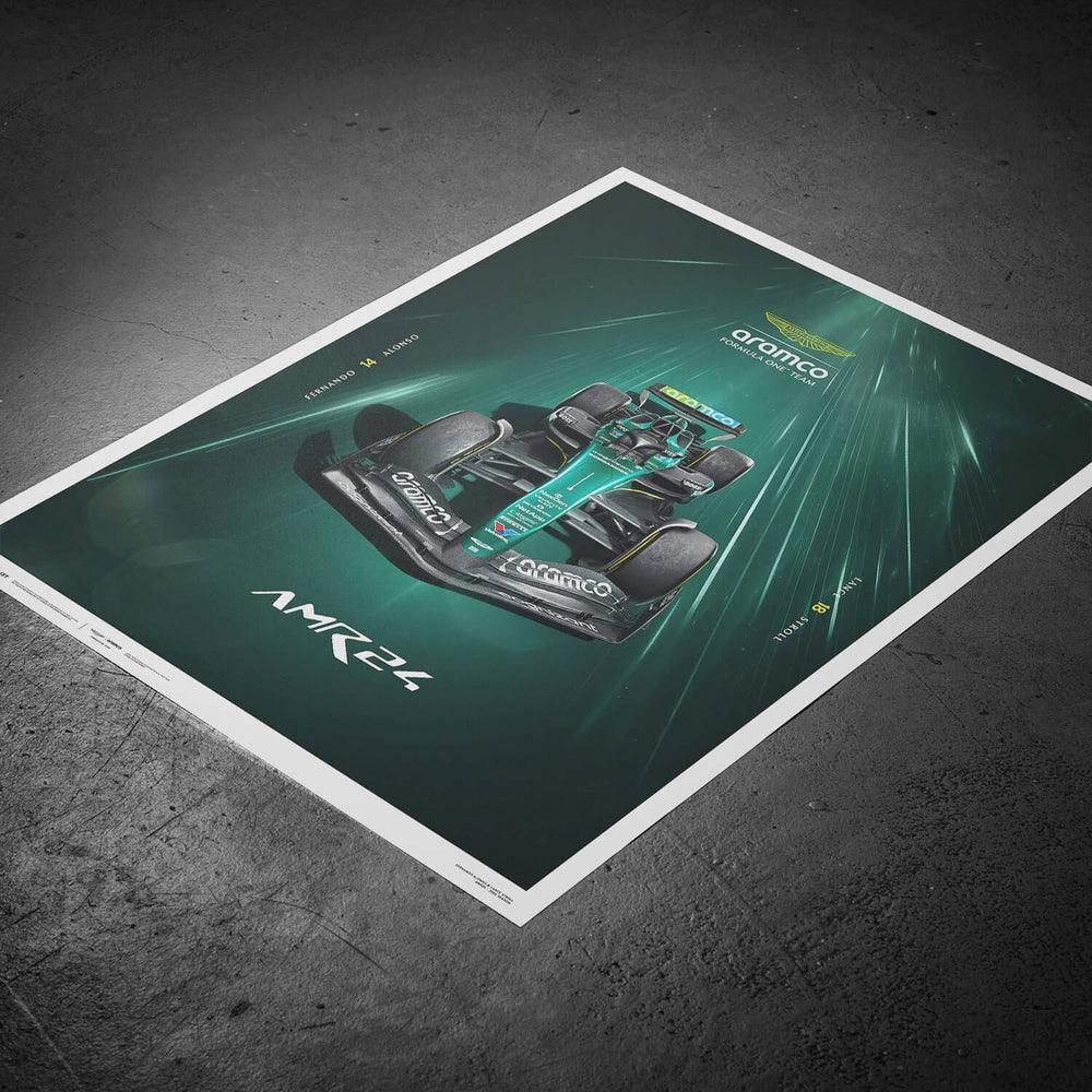 Aston Martin Aramco Formula One® Team - AMR24 - Hyper-Focus - 2024 Poster - Image 4
