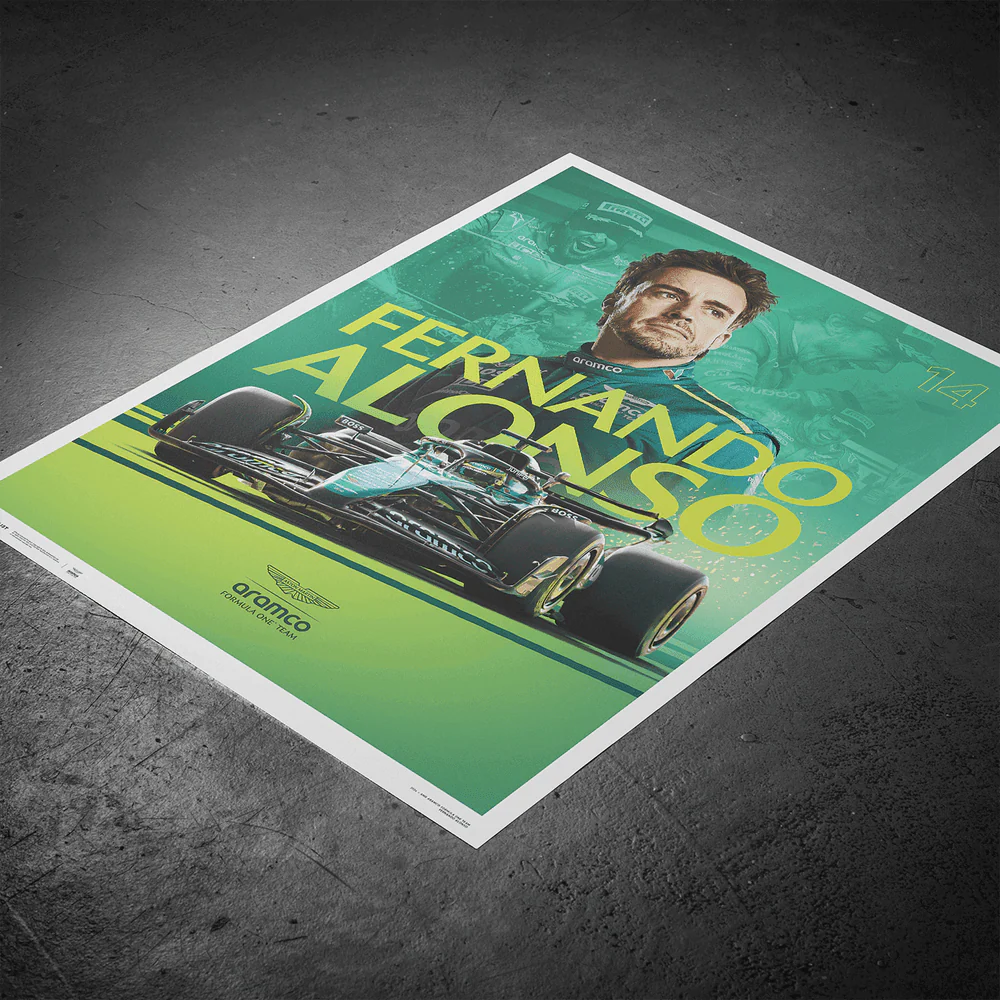Aston Martin Aramco Formula One® Team - Fernando Alonso - 2024 Poster - Image 4