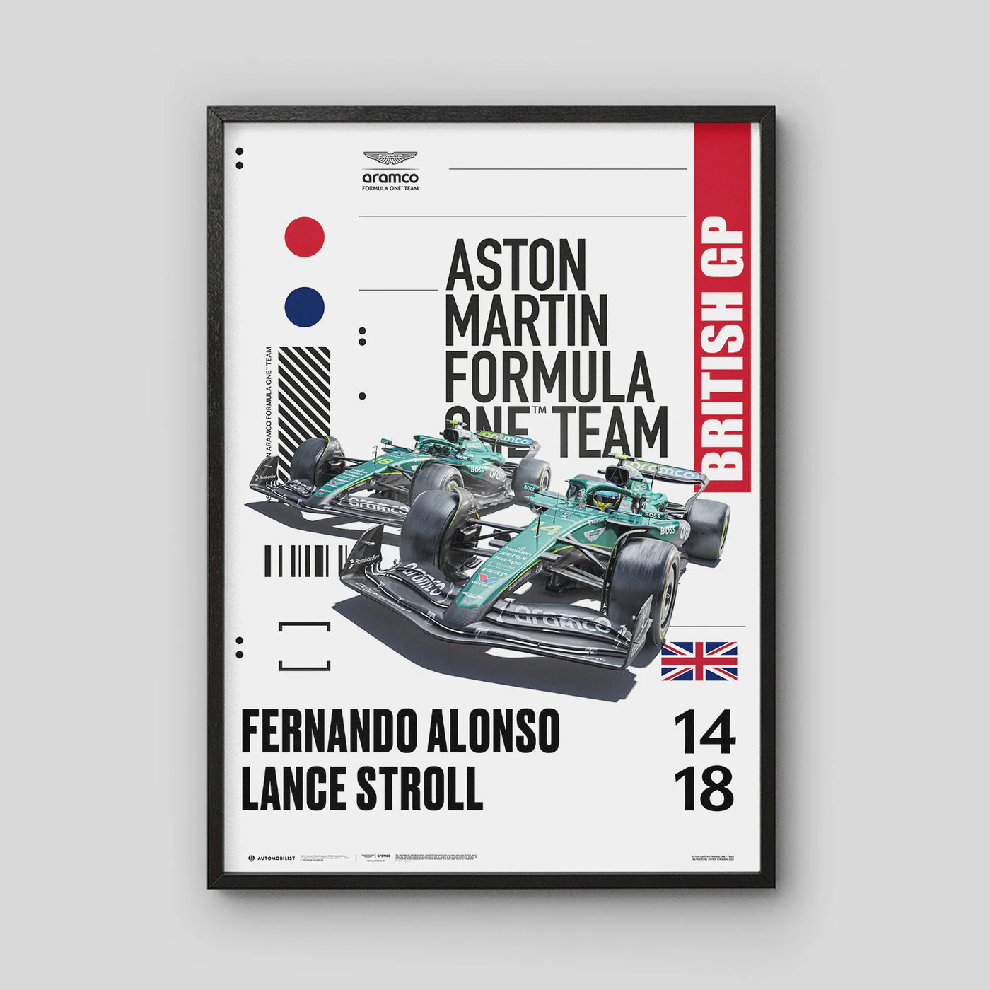 Aston Martin Aramco Formula One™ Team – Silverstone 2025 | Official Automobilist Poster - Image 4