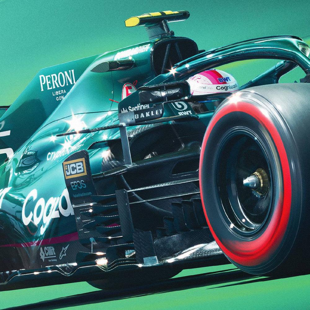Aston Martin Cognizant Formula One™ Team - Sebastian Vettel - 2021 Automobilist Poster - Image 6