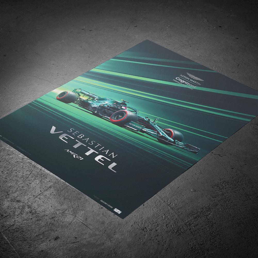 Aston Martin Cognizant Formula One™ Team - Sebastian Vettel - 2021 Automobilist Poster - Image 8