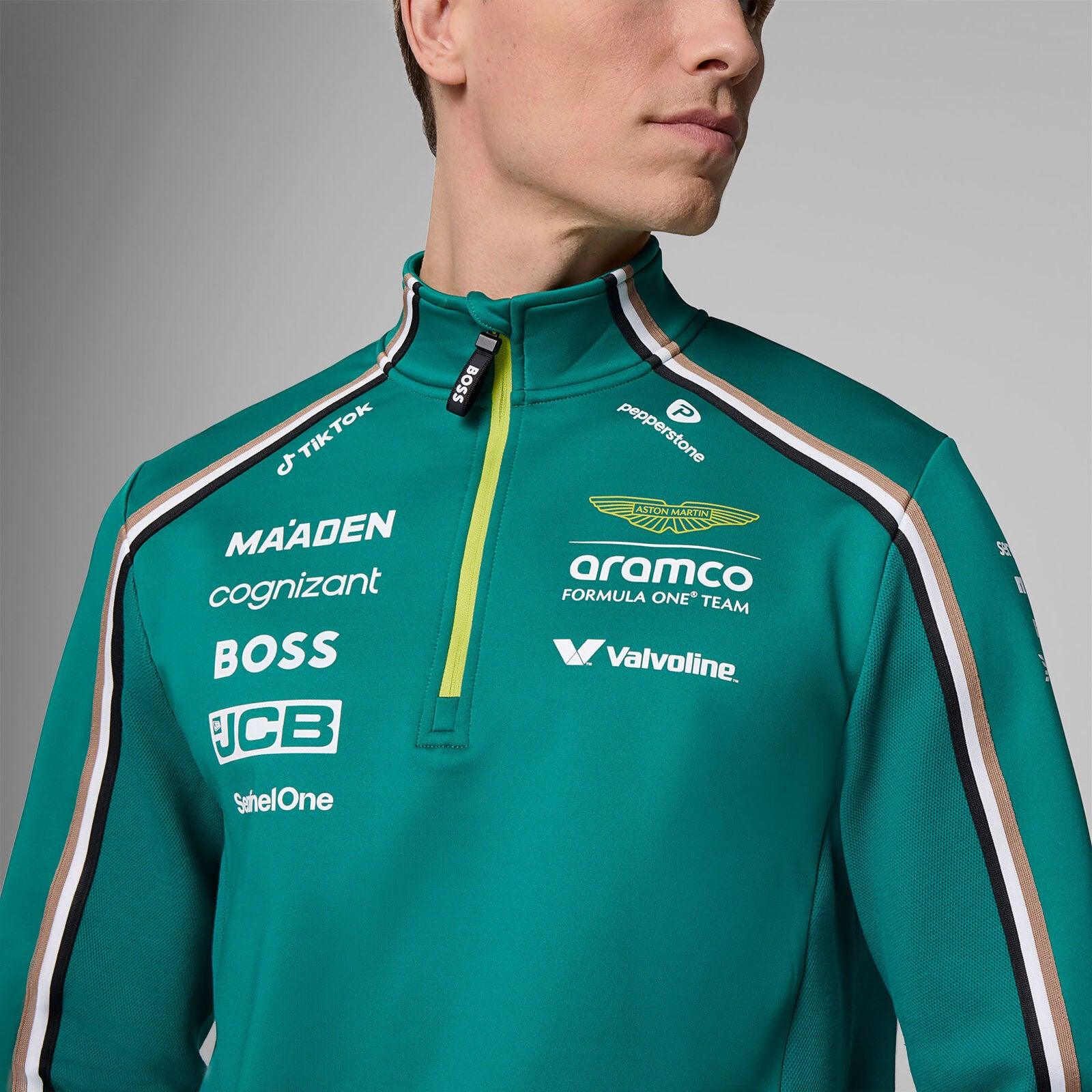 Aston Martin F1 Team 2025 Team 1/4 Zip Sweater - Image 6