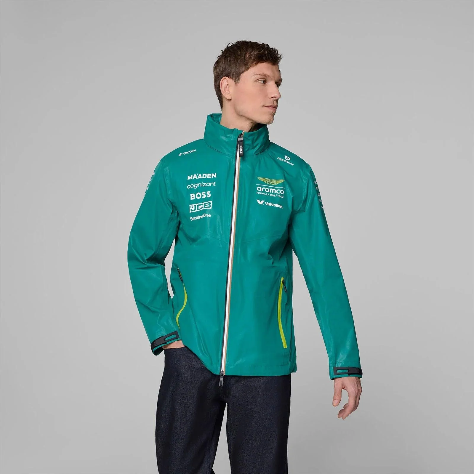 Aston Martin F1 Team 2025 Team Rain Jacket - Image 4