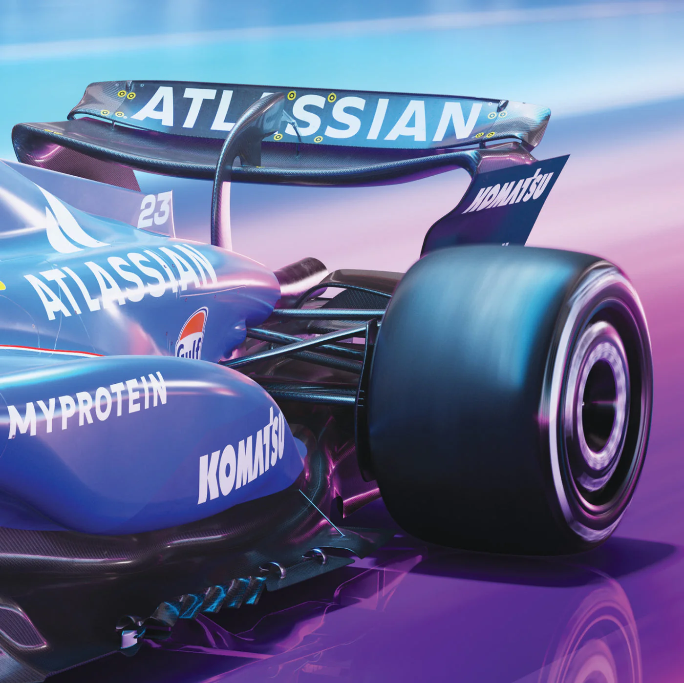 Atlassian Williams Racing | FORMULA 1 SINGAPORE GRAND PRIX 2025 | Official Automobilist Poster - Image 4