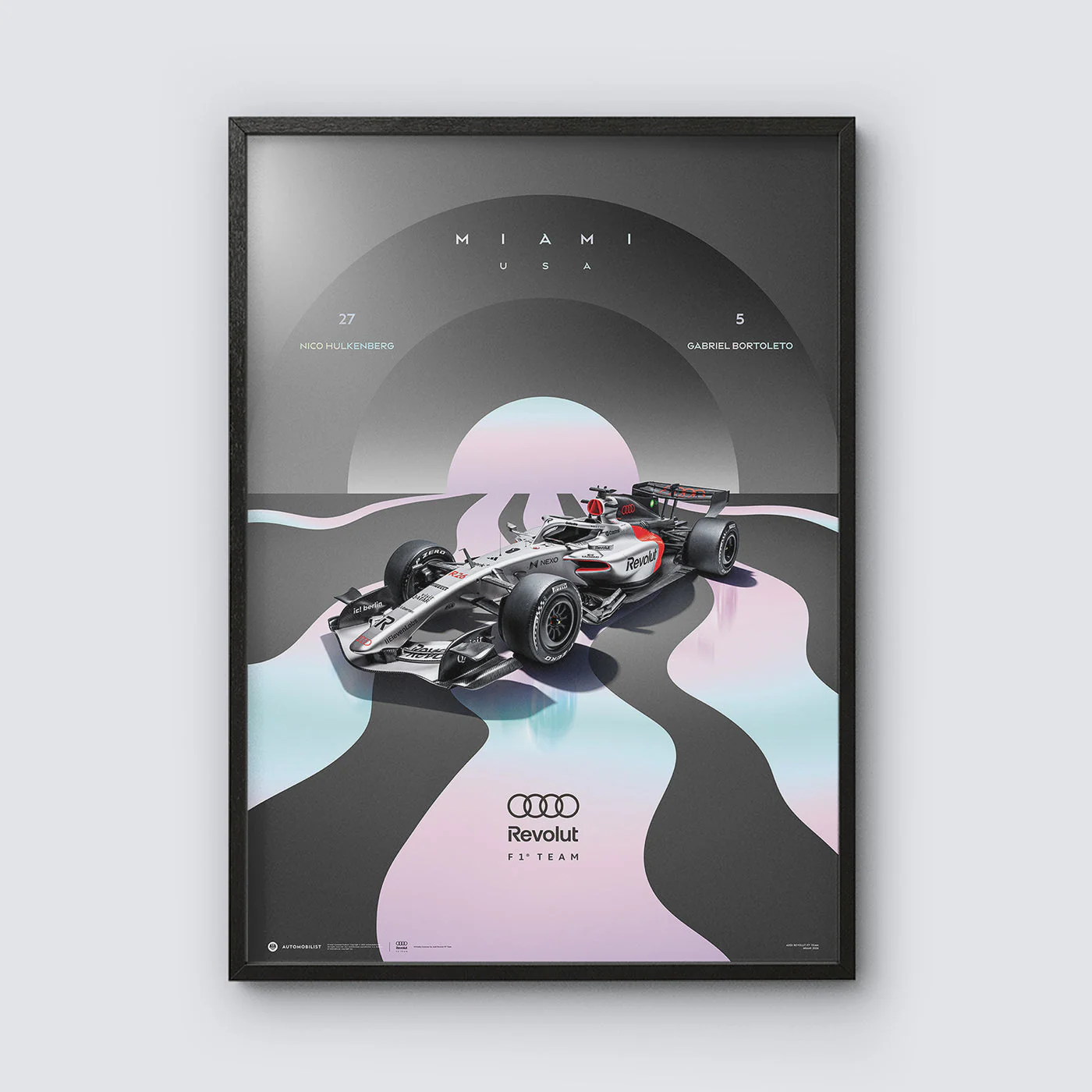 Audi Revolut F1® Team Miami 2026 Automobilist Official Poster - Image 3
