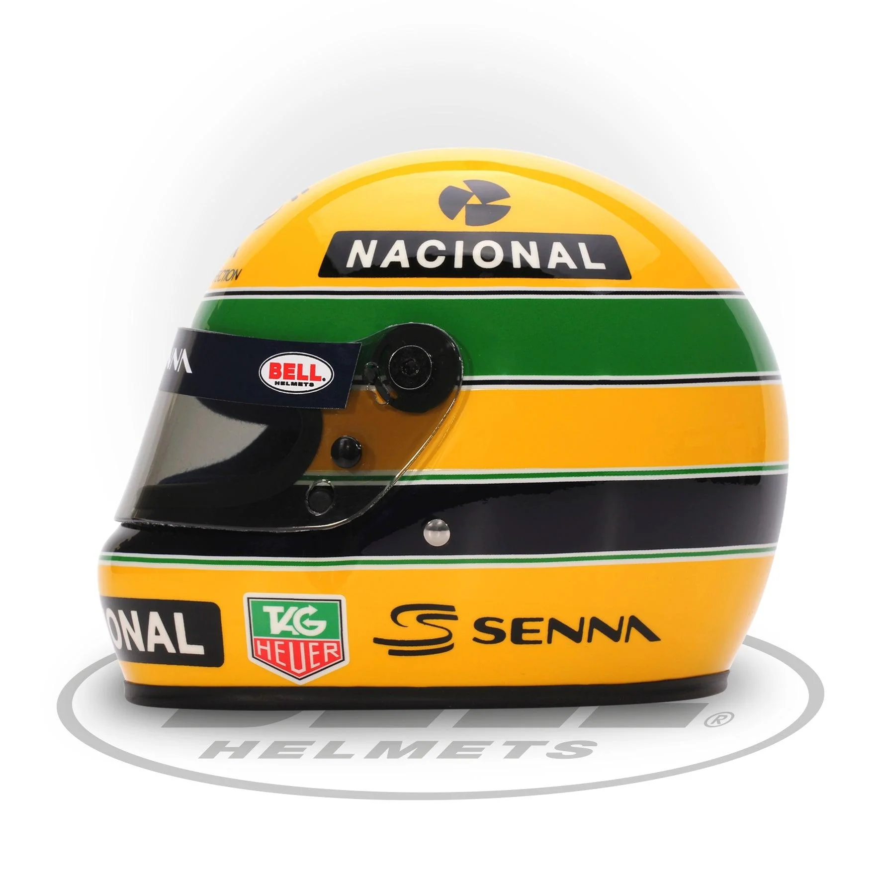 Ayrton Senna 30 Years Legacy Helmet - BELL 1:2 Mini Model Helmet - Image 3