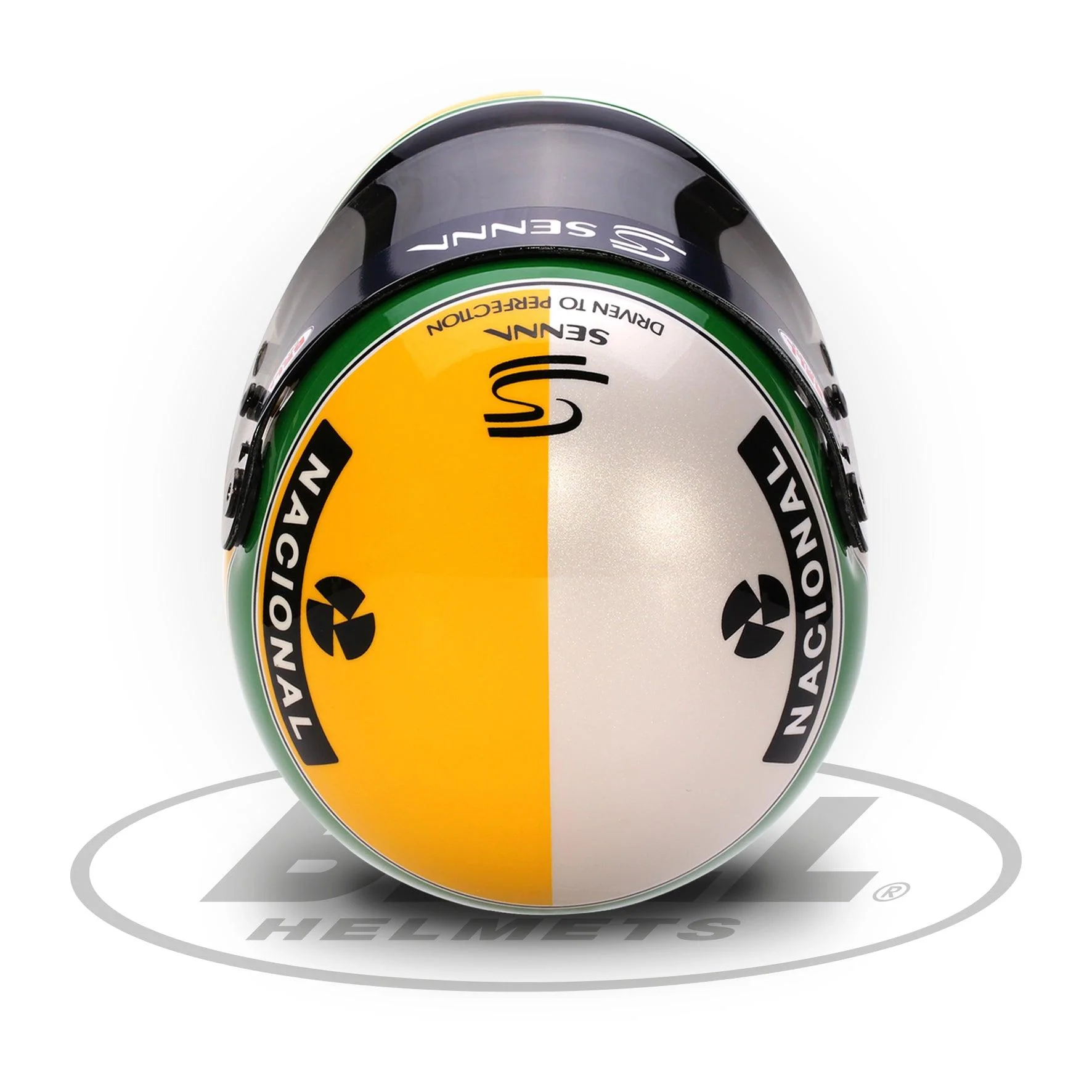 Ayrton Senna 30 Years Legacy Helmet - BELL 1:2 Mini Model Helmet - Image 5
