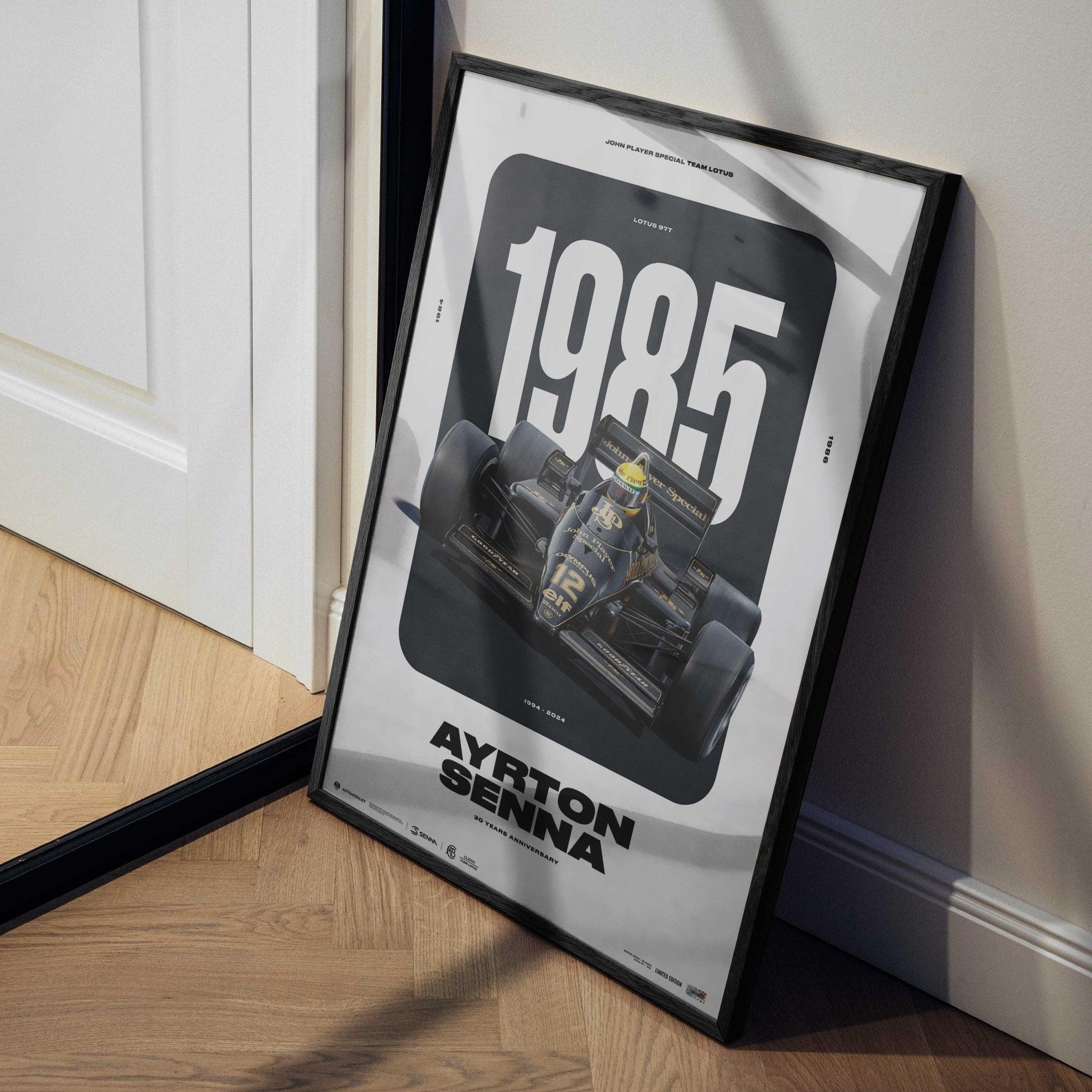 Ayrton Senna Classic Team Lotus 97T | 30 YEARS OF LEGACY | Limited Edition Poster - Image 6