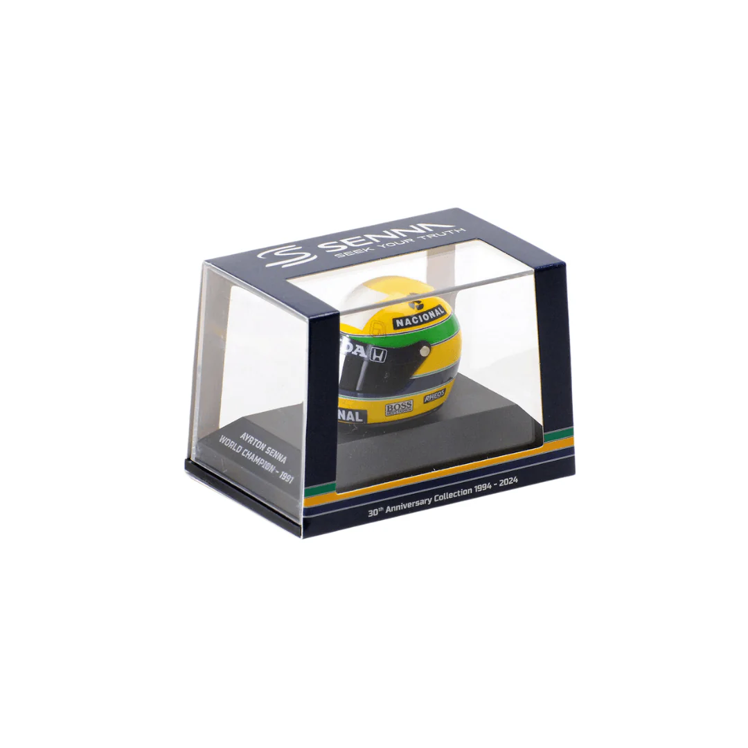 Ayrton Senna F1 World Champion 1991 Model Helmet - Minichamps 1:8 Model Helmet - Image 3