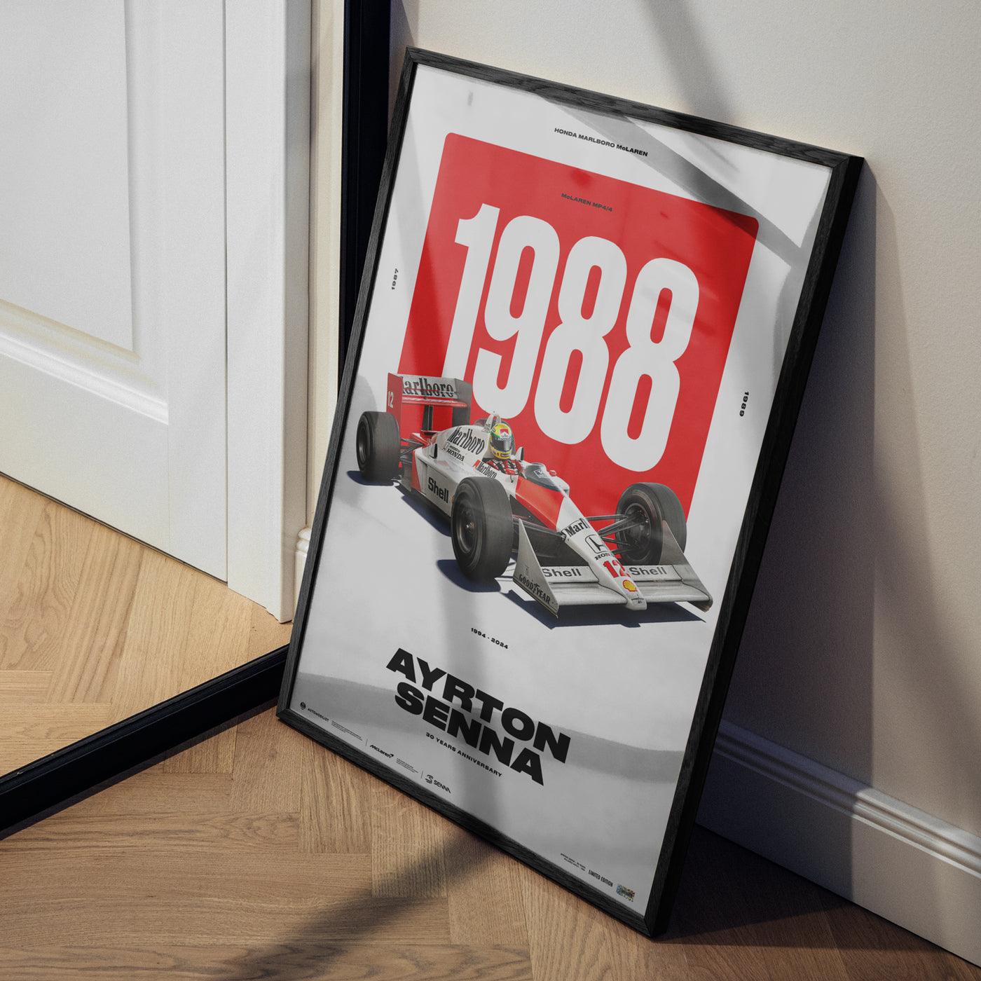Ayrton Senna McLaren MP4/4 | 30 YEARS OF LEGACY | Limited Edition Poster - Image 6