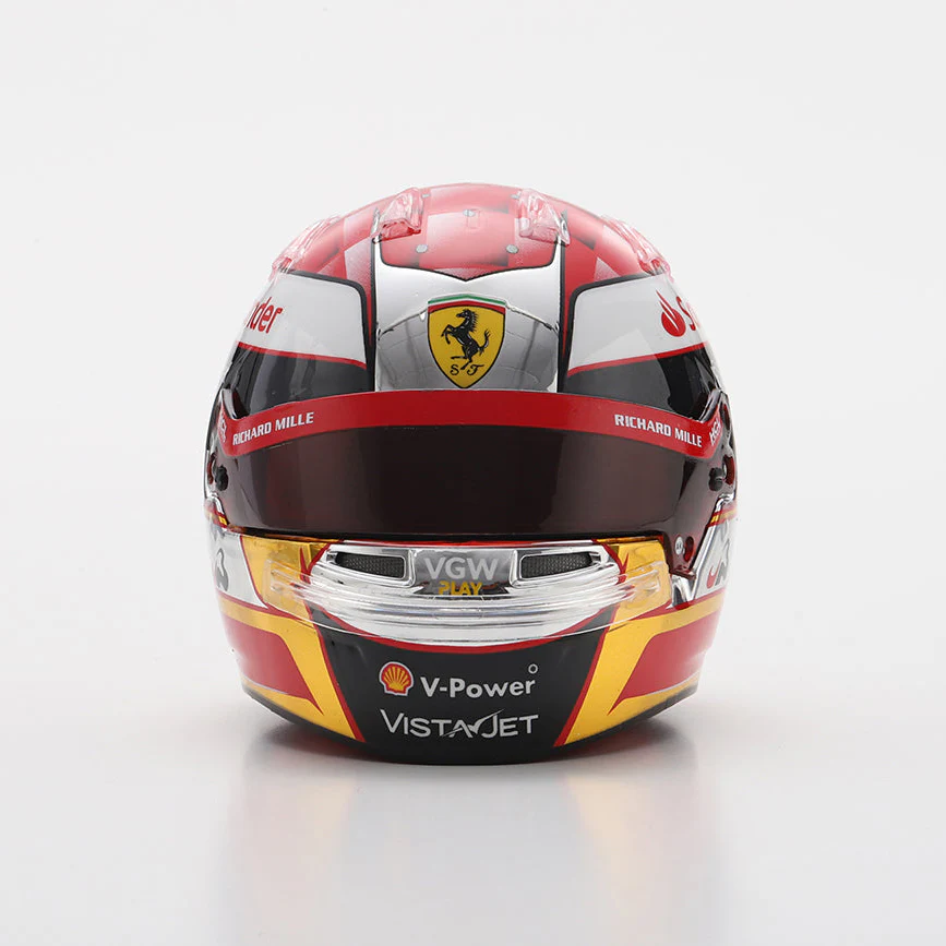 Charles Leclerc Helmet Japanese GP 2024 "Jules Bianchi Tribute" Scuderia Ferrari F1 - Jules - Looksmart 1:5 Helmet - Image 3
