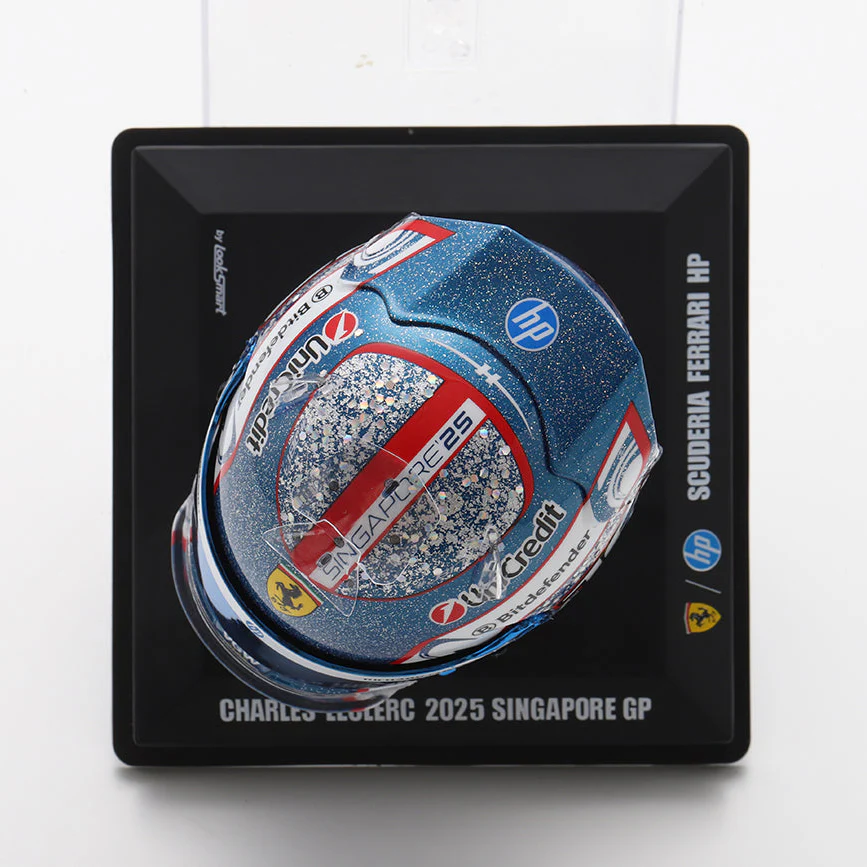 Charles Leclerc Helmet Singapore GP Special 2025 Scuderia Ferrari F1 - Looksmart 1:5 Helmet - Image 3