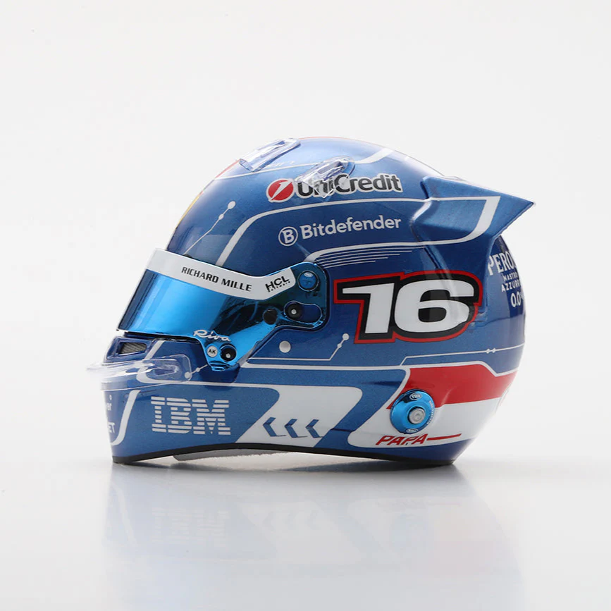 Charles Leclerc Helmet Miami GP Special 2025 Scuderia Ferrari F1 Helmet - Looksmart 1:5 Helmet