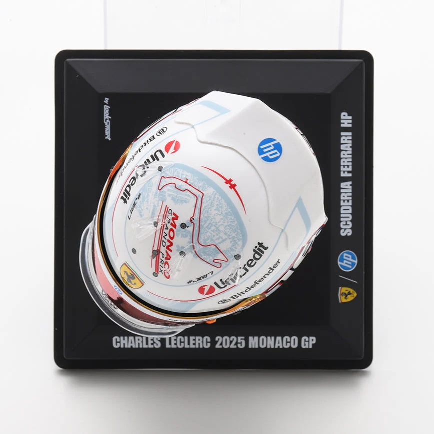 Charles Leclerc Helmet Monaco Home GP 2025 Special Scuderia Ferrari F1 Helmet - Looksmart 1:5 Helmet - Image 2