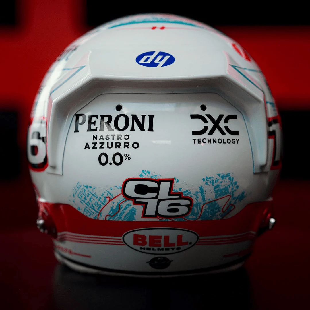Charles Leclerc Helmet Monaco Home GP 2025 Special Scuderia Ferrari F1 Helmet - Looksmart 1:5 Helmet - Image 6