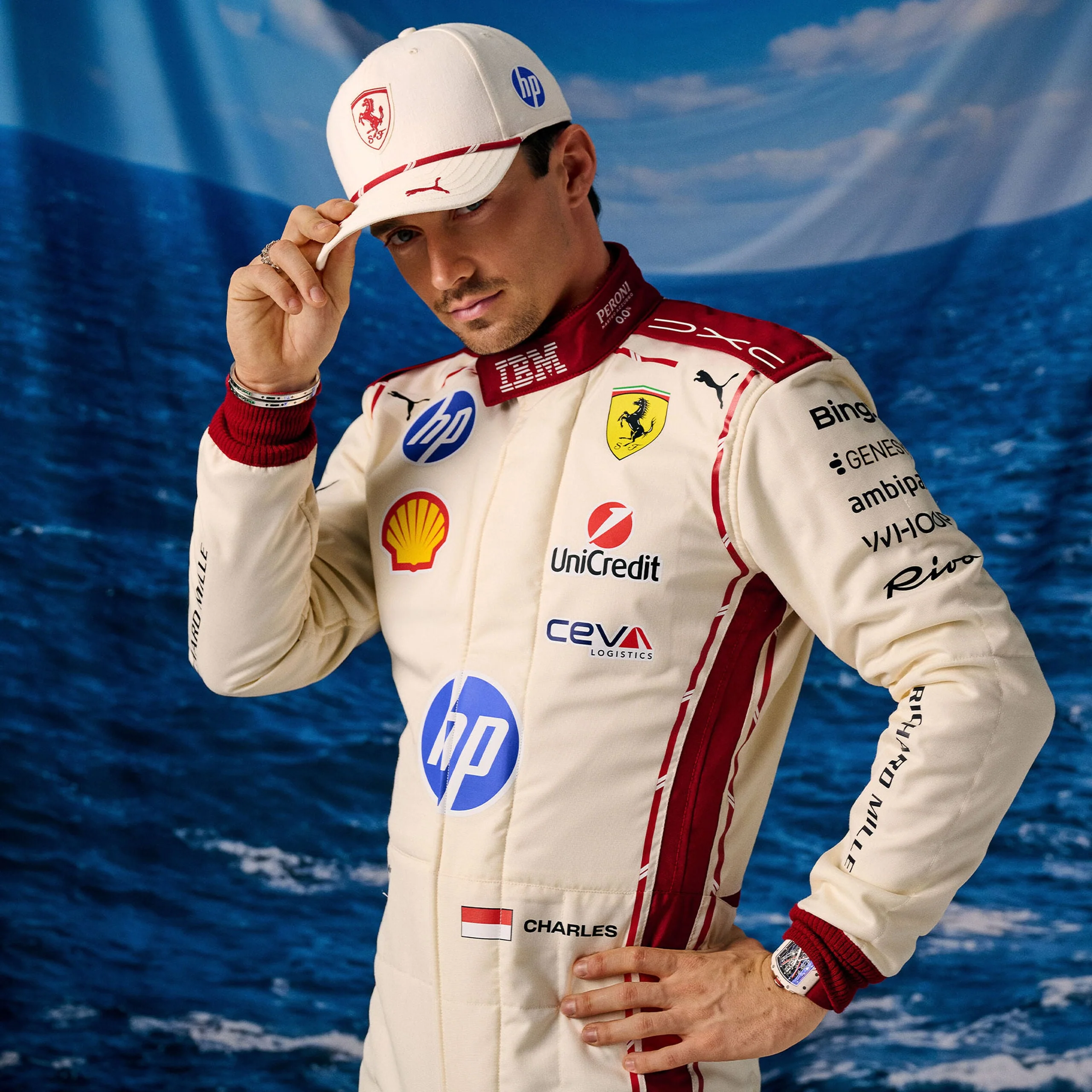 Charles Leclerc Scuderia Ferrari 2026 Monaco GP Homerace Driver Cap - Image 3