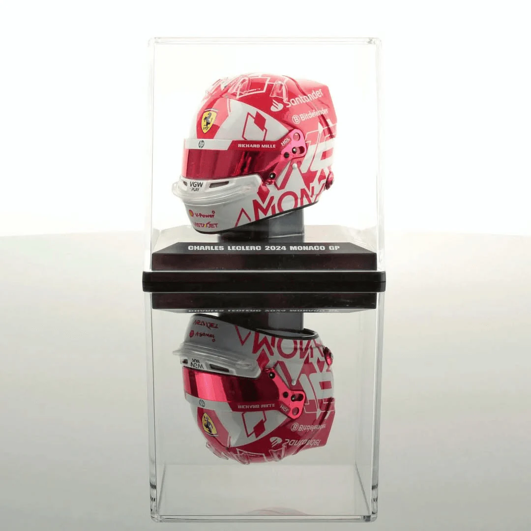 Charles Leclerc Helmet Scuderia Ferrari Monaco GP 2024 Helmet - 1:5 Model Helmet Looksmart - Image 3
