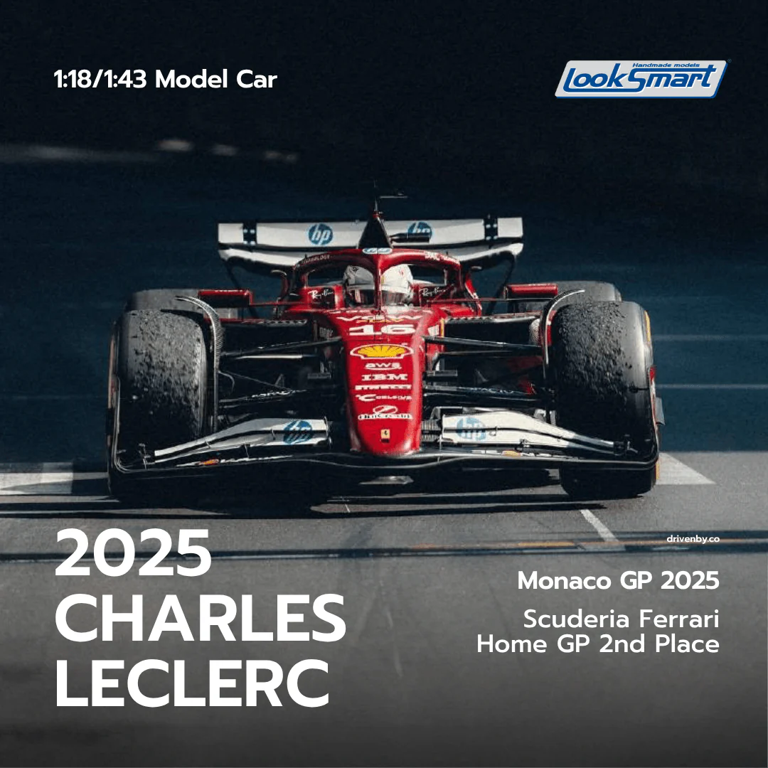 Charles Leclerc - Scuderia Ferrari SF-25 Monaco GP 2025 2nd Place - Looksmart F1 Model Car - Image 2