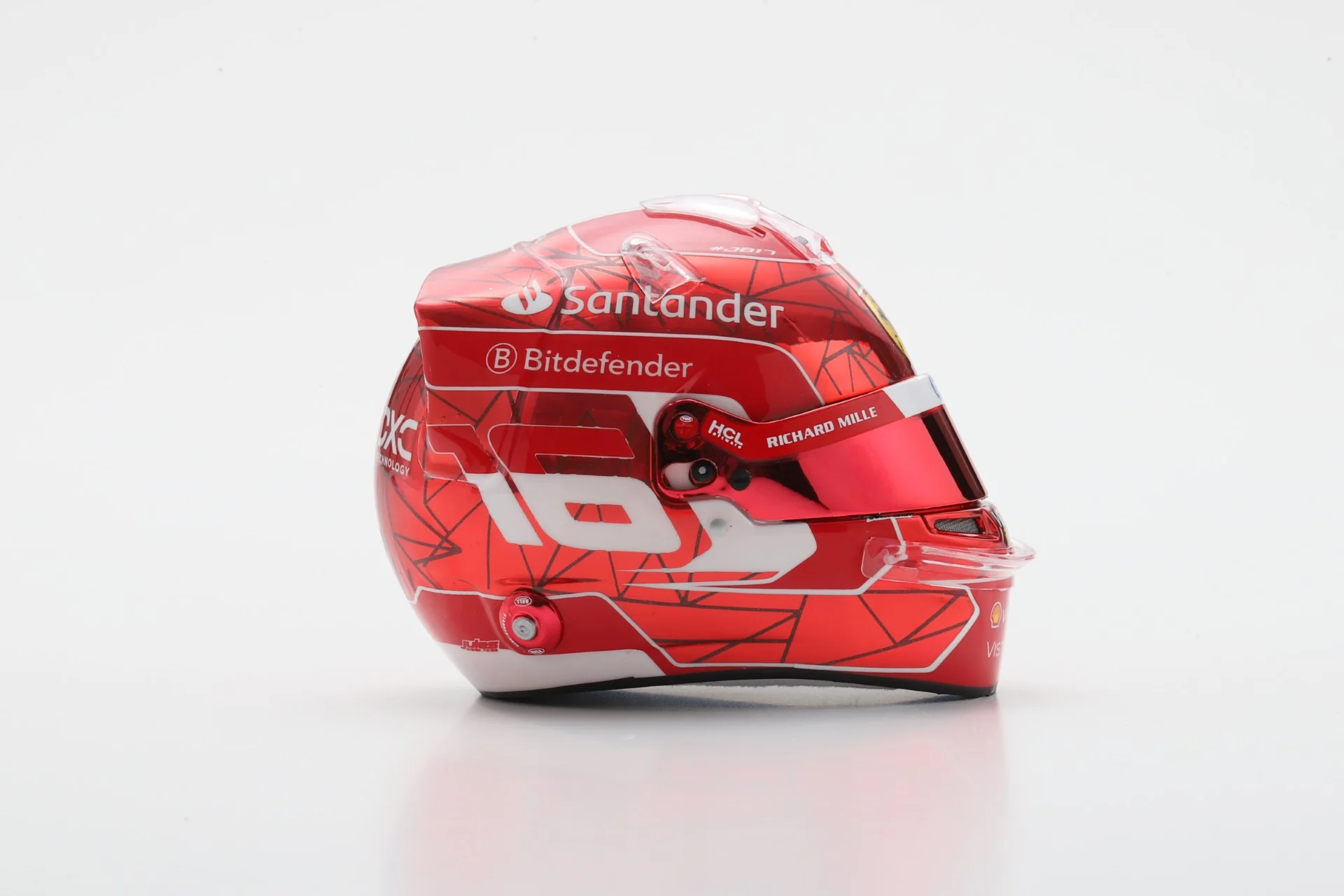 Charles Leclerc Helmet Scuderia Ferrari Singapore GP 2024 Helmet - Looksmart 1:5 Helmet - Image 3