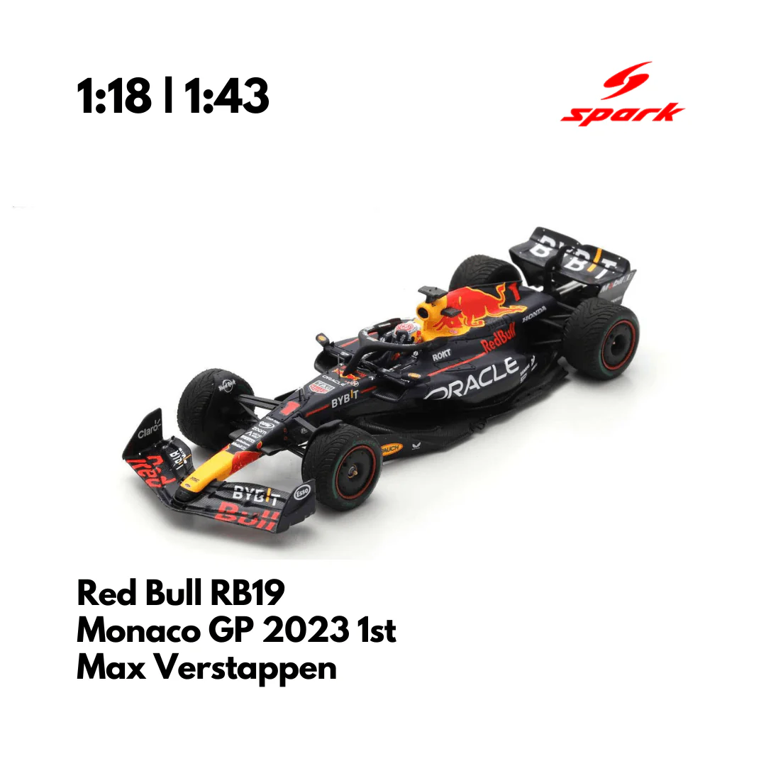 Red Bull RB19 Monaco GP | 2023 Max Verstappen 1st Model Car - Spark Model