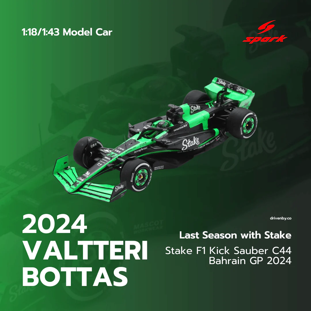 Stake F1 Kick Sauber C44 - Bahrain GP 2024 Valtteri Bottas Model Car - Spark Model - Image 4