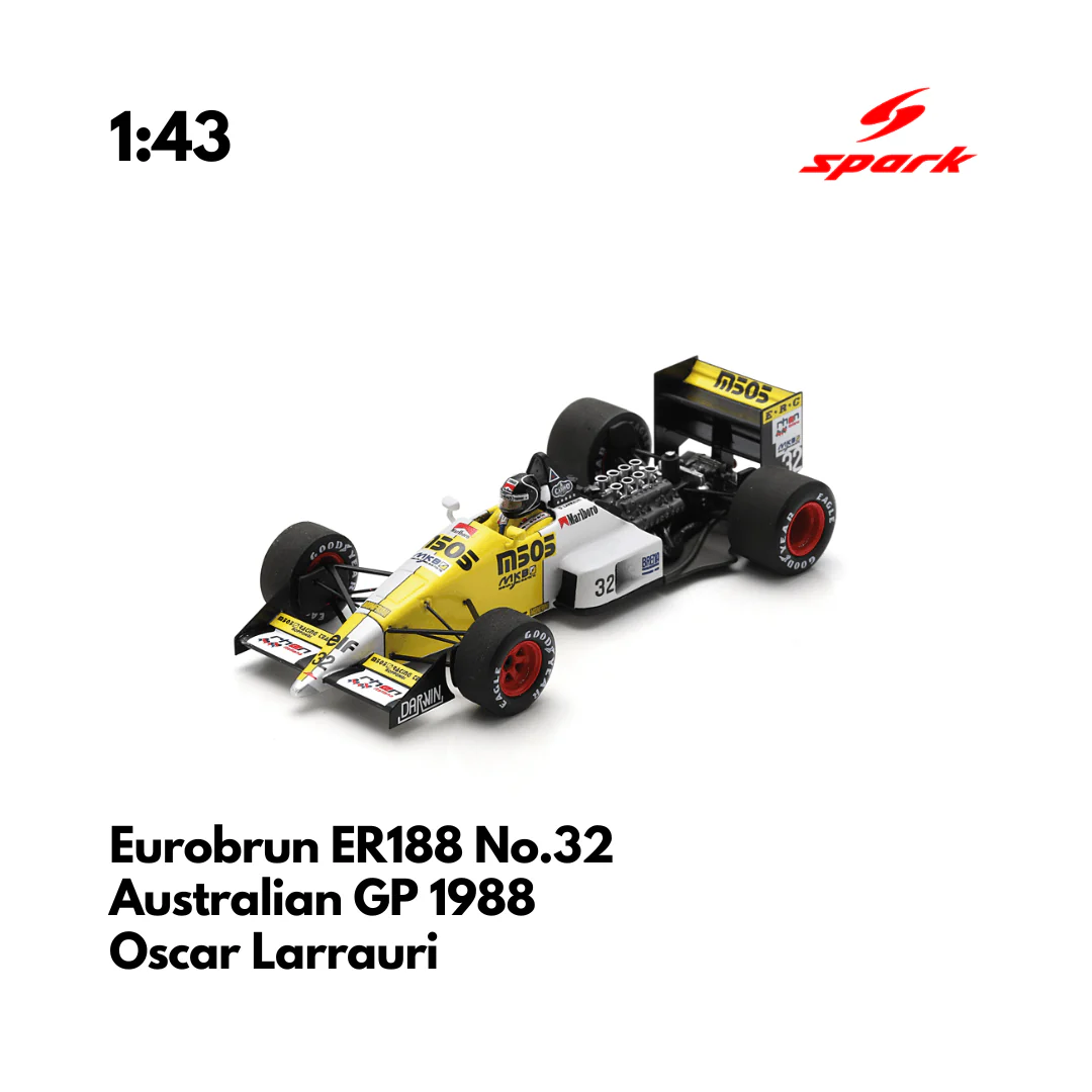 Eurobrun ER188 No.32 Australian GP 1988 - 1:43 Spark Heritage Model Car