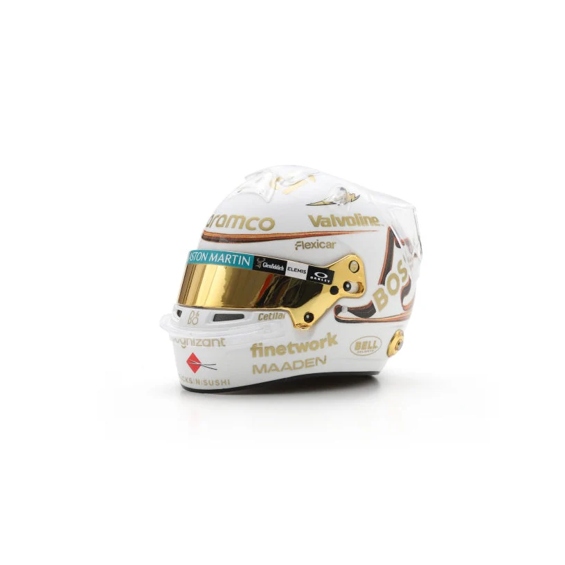 Fernando Alonso Helmet Chinese GP 2025 - Aston Martin Aramco Formula One Team - Spark 1:5 Helmet - Image 3