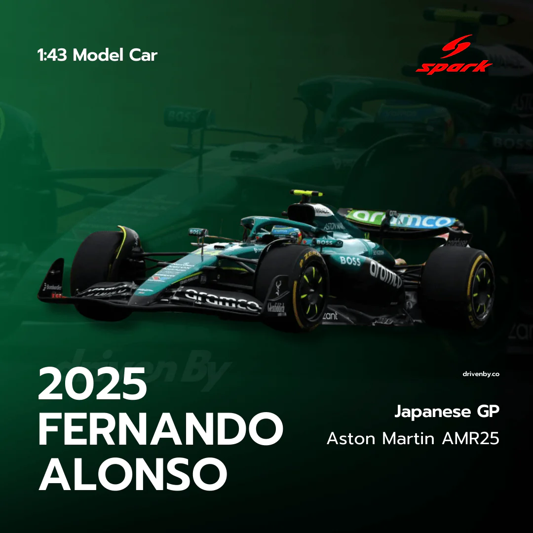 Fernando Alonso - Japanese GP 2025 Aston Martin F1 Team AMR25 Model Car - Spark Model - Image 4
