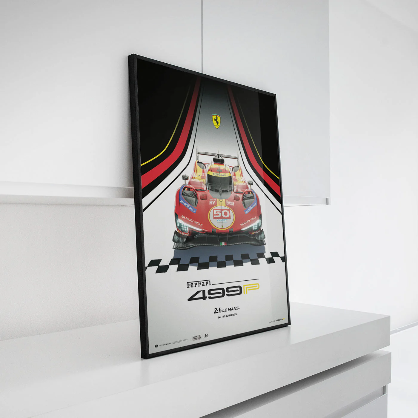 Ferrari 499P – 24 Hours of Le Mans 2025 | Official Automobilist Poster - Image 3