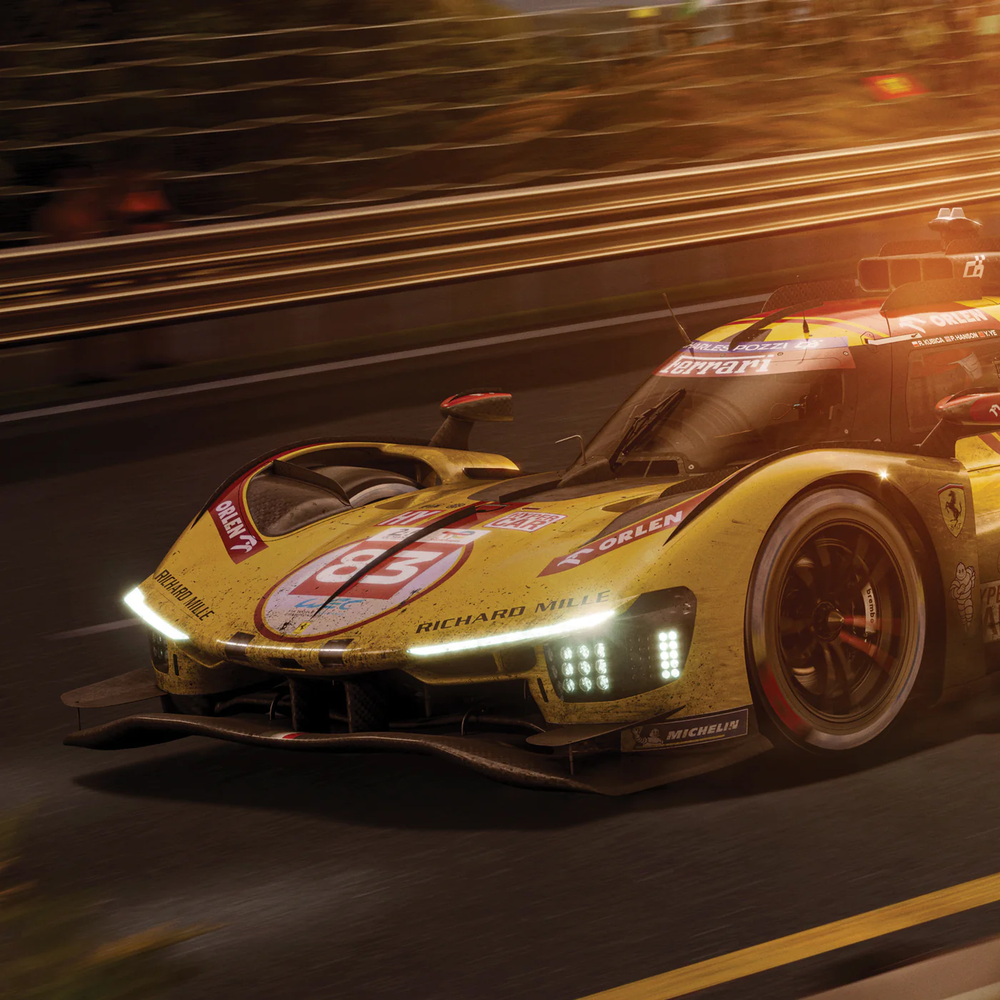 Ferrari 499P AF Corse | 24 Heures du Mans Le Mans 2025 Winner | Automobilist Official Poster - Image 3