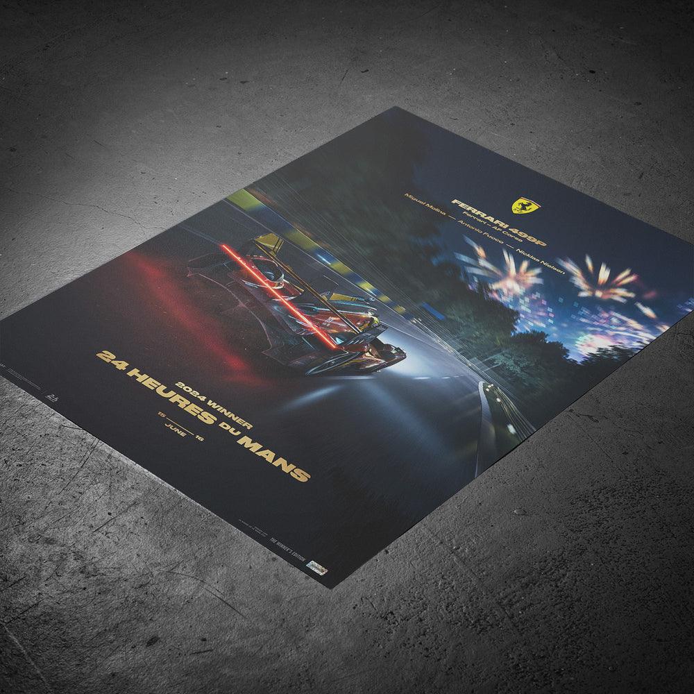 Ferrari 499P | Le Mans Victory 2024 | 24h Le Mans Poster - Image 7