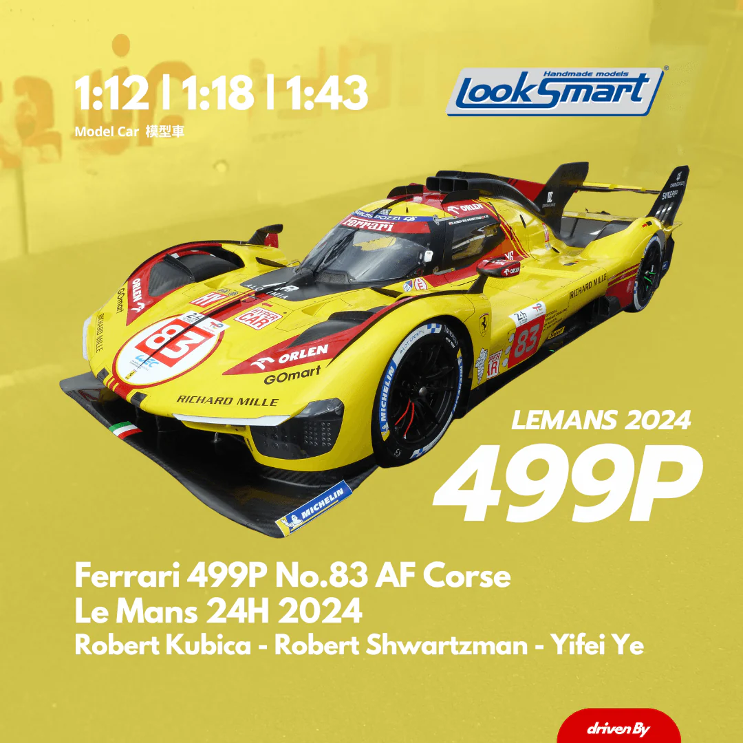 Ferrari 499P No.83 AF Corse Le Mans 24H 2024 - Model Car - Looksmart