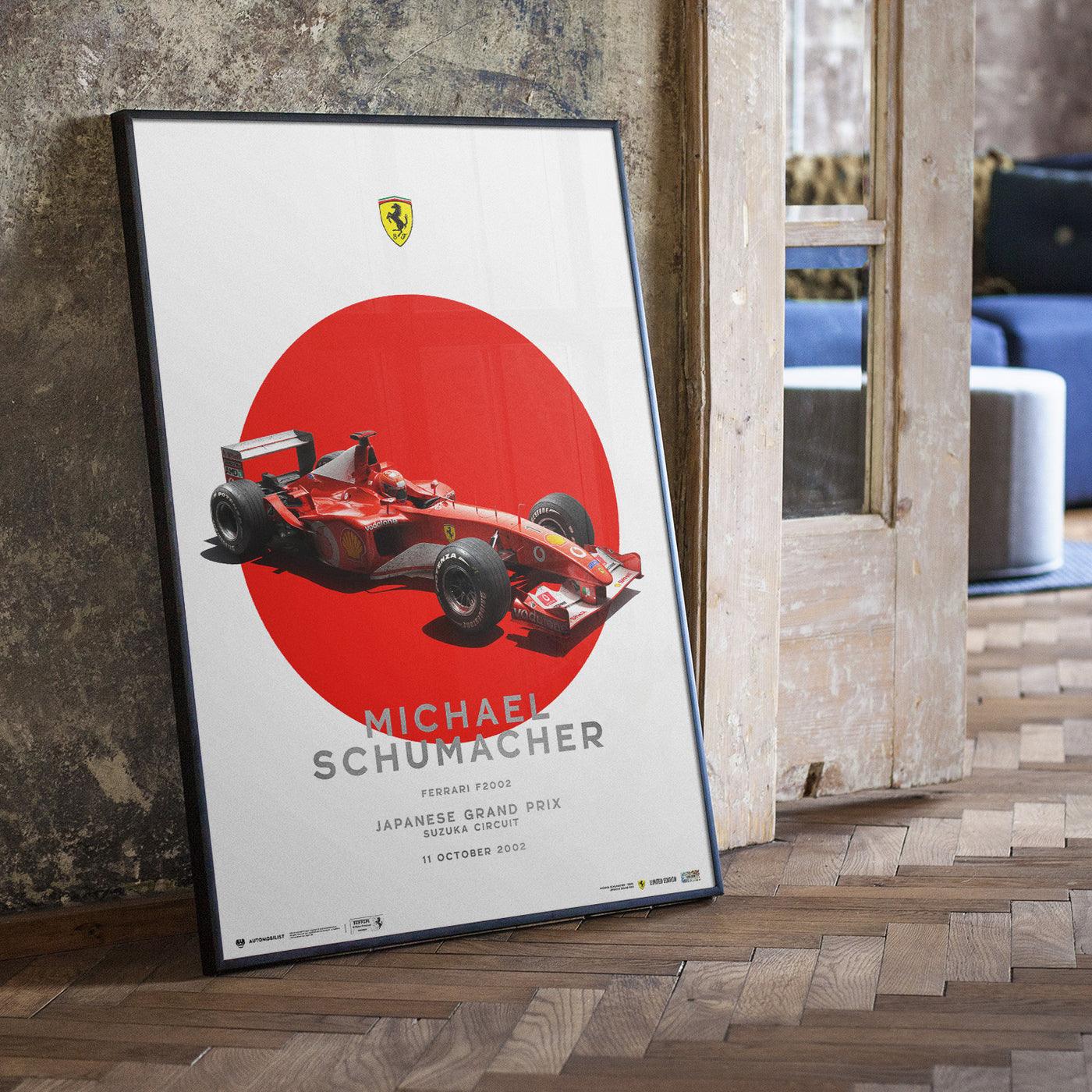 Ferrari F2002 - Michael Schumacher Suzuka GP 2002 | Automobilist Poster - Image 4