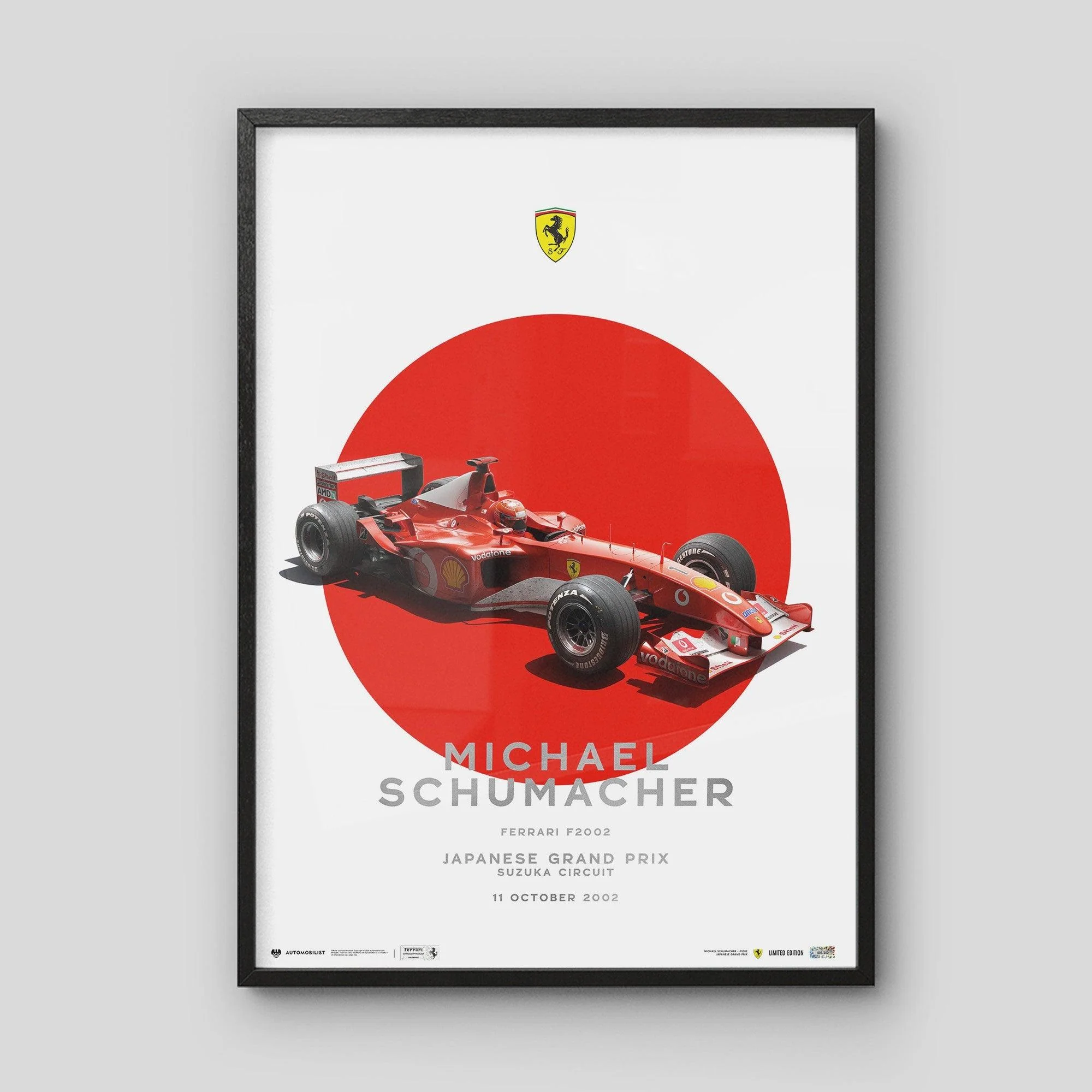 Ferrari F2002 - Michael Schumacher Suzuka GP 2002 | Automobilist Poster - Image 5