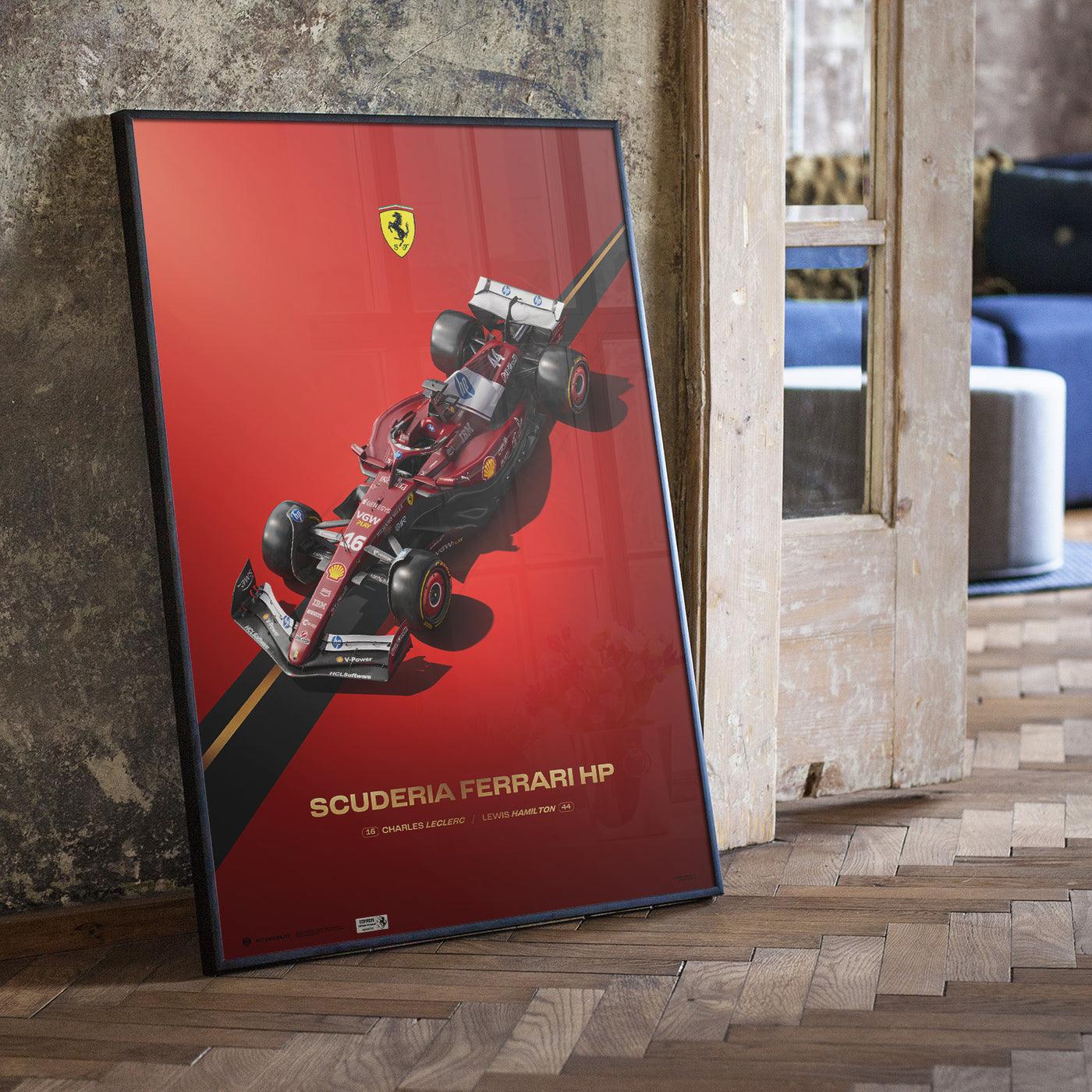 Ferrari SF-25 – Scuderia Ferrari HP F1™ Team Automobilist Poster | Lewis Hamilton & Charles Leclerc - Image 3