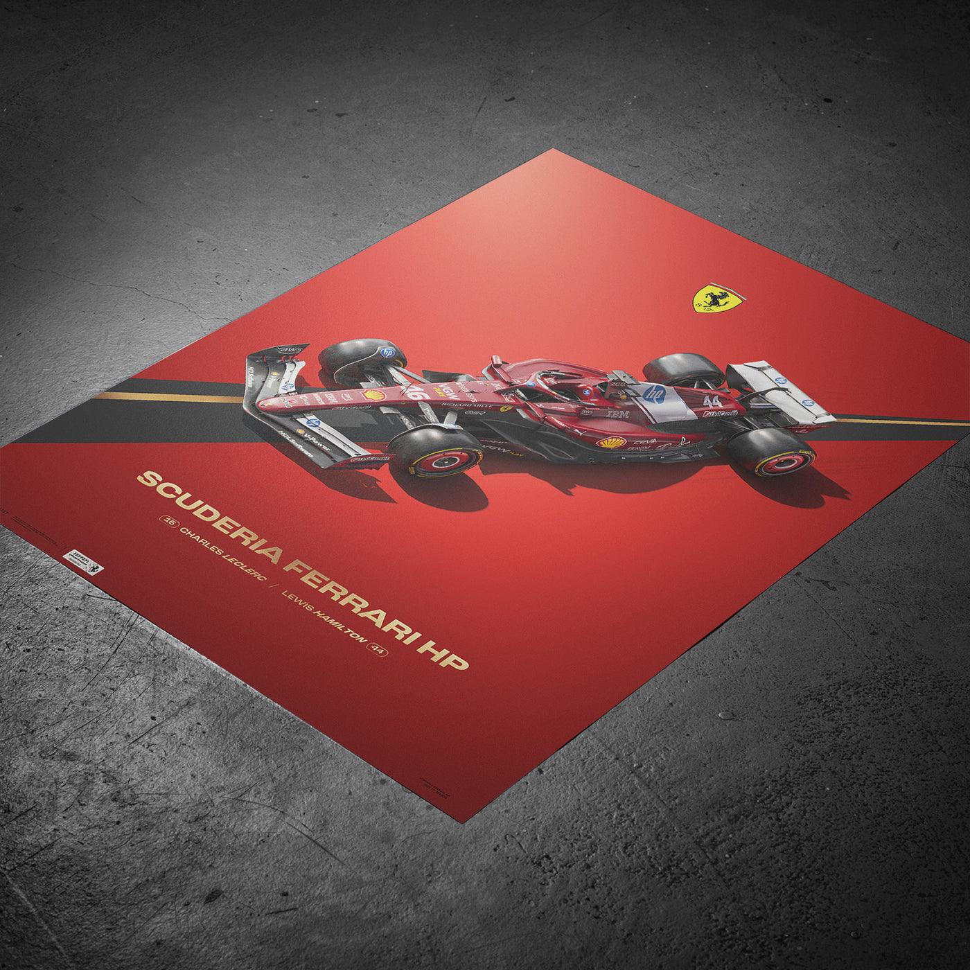 Ferrari SF-25 – Scuderia Ferrari HP F1™ Team Automobilist Poster | Lewis Hamilton & Charles Leclerc - Image 8