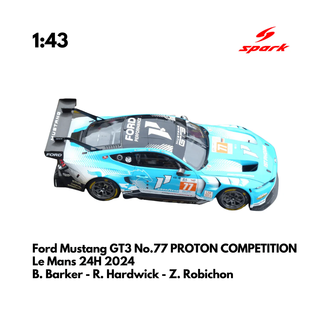 Ford Mustang GT3 No.77 PROTON COMPETITION - Spark Model Car