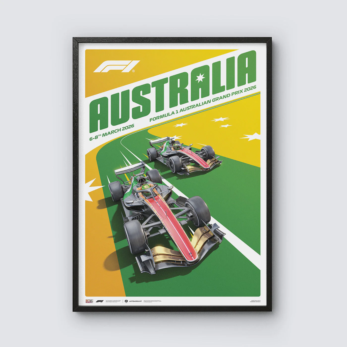 FORMULA 1 AUSTRALIAN GRAND PRIX 2026 Automobilist Official Event Poster - Image 3