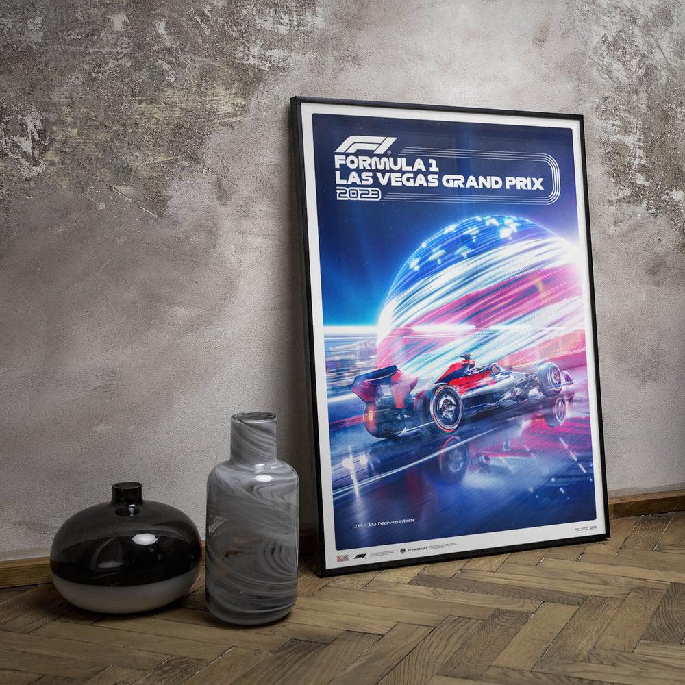 Formula 1 - Las Vegas Grand Prix - City of Lights - 2023 Automobilist Poster - Image 3