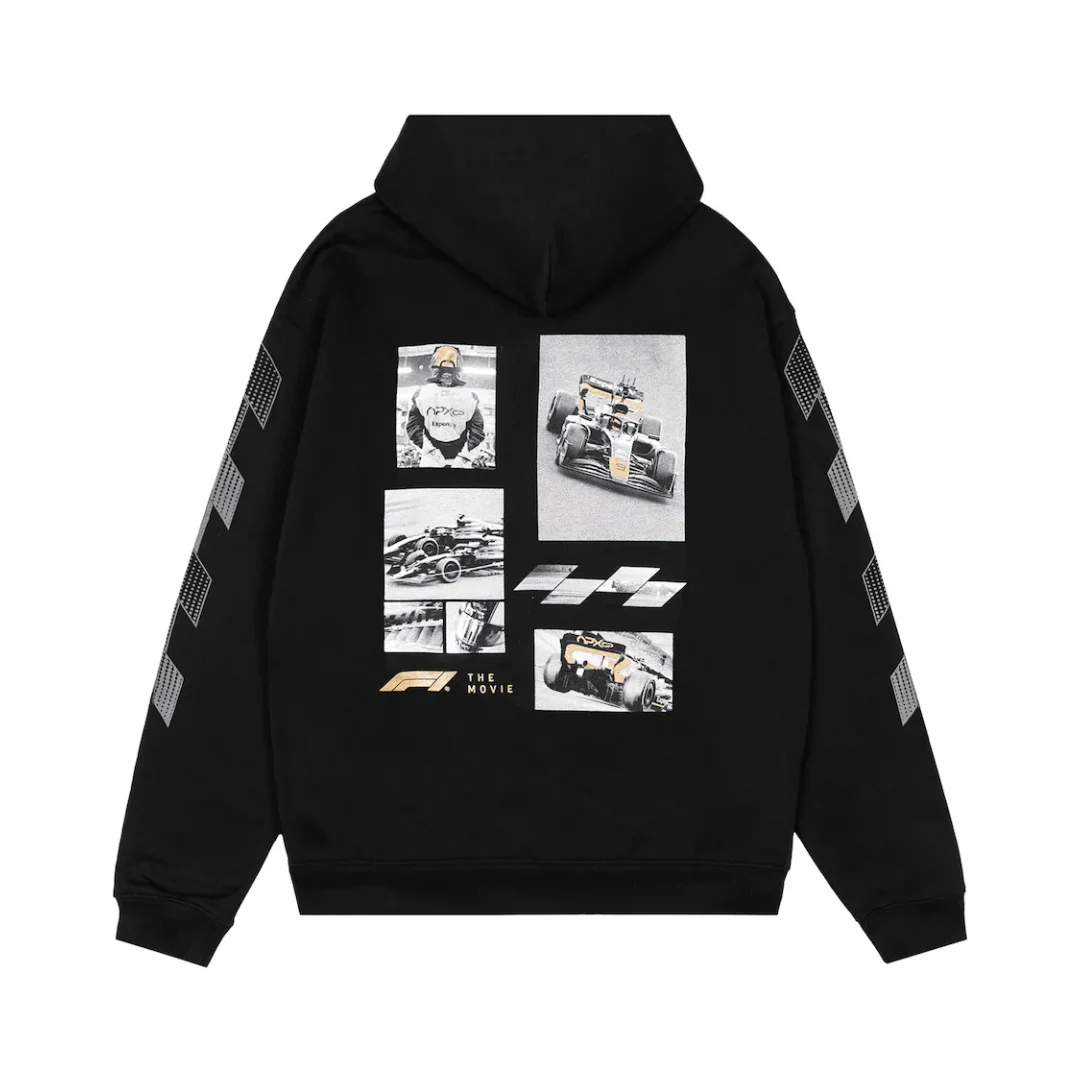 Formula 1 Movie APXGP Photo Collage Hoodie - Black - Image 2