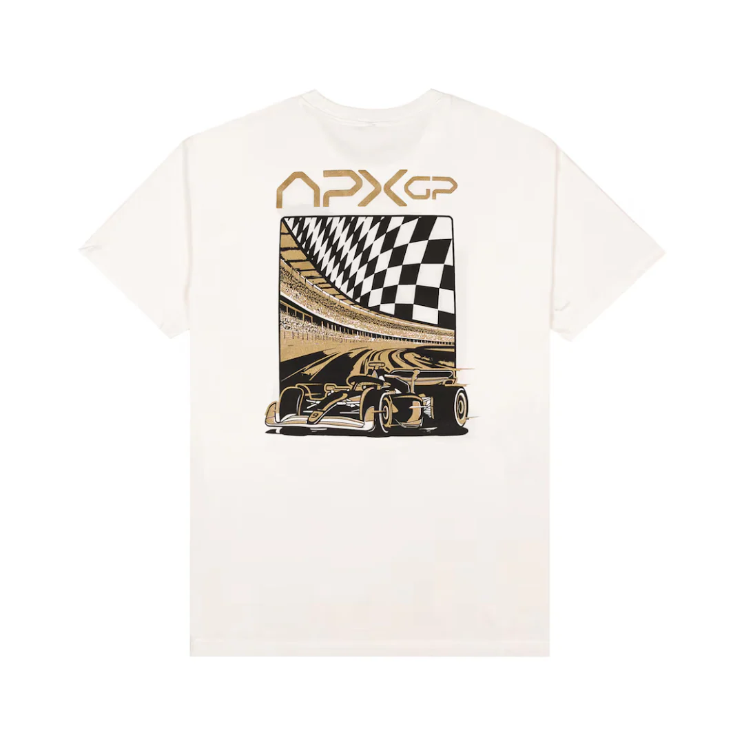 Formula 1 Movie APXGP Race Ready T-Shirt - Ivory White - Image 2