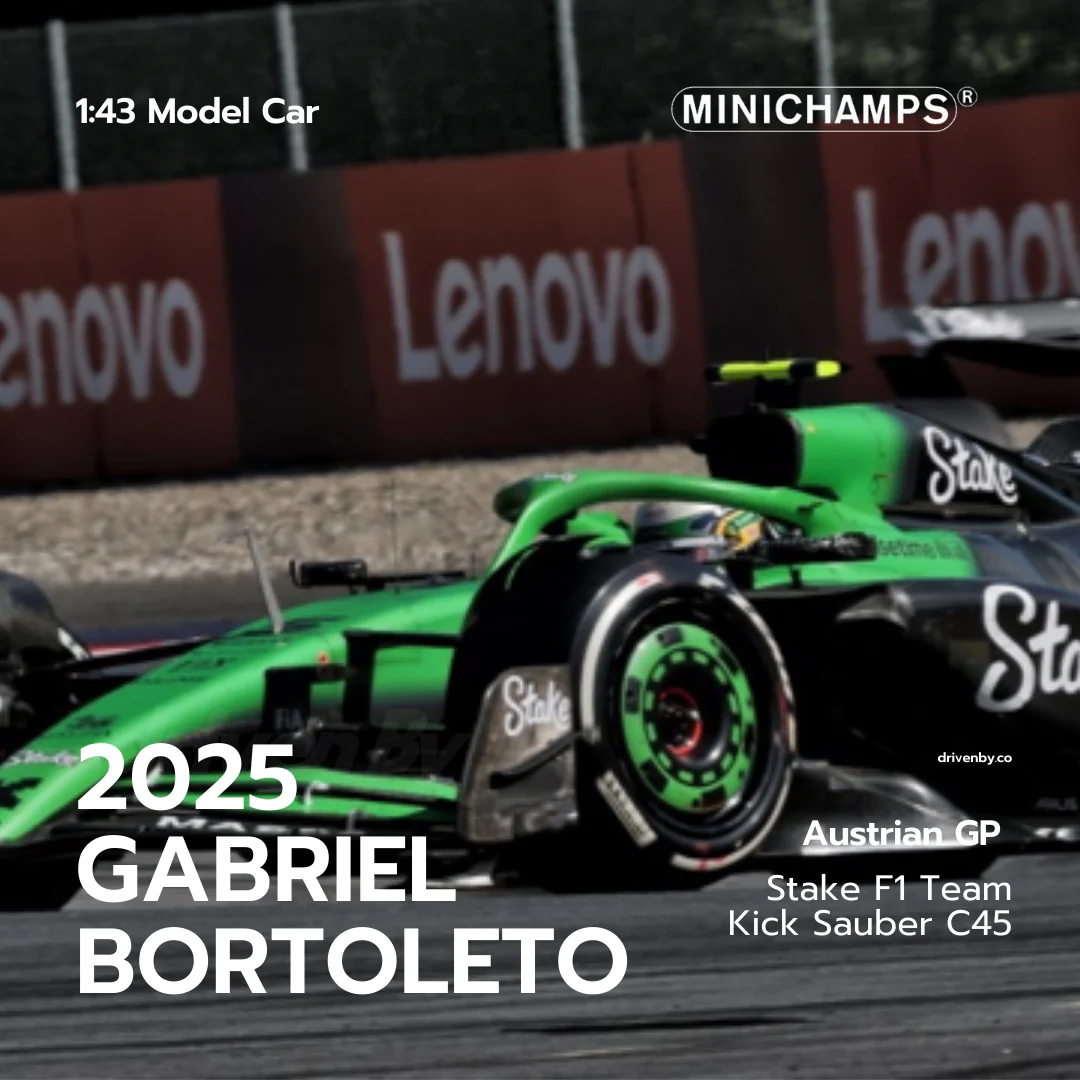 Gabriel Bortoleto – Austrian GP 2025 Stake F1 Team Kick Sauber C45 – Minichamps 1:43 Model Car