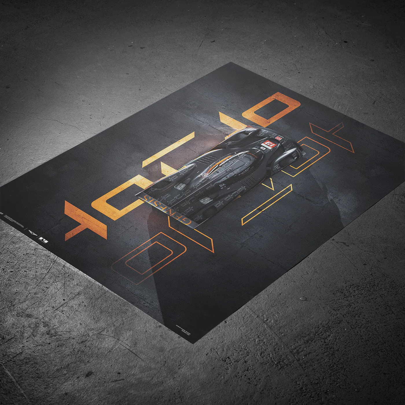 Genesis Magma Racing 2026 GMR-001 Hypercar Automobilist Official Poster - Image 7