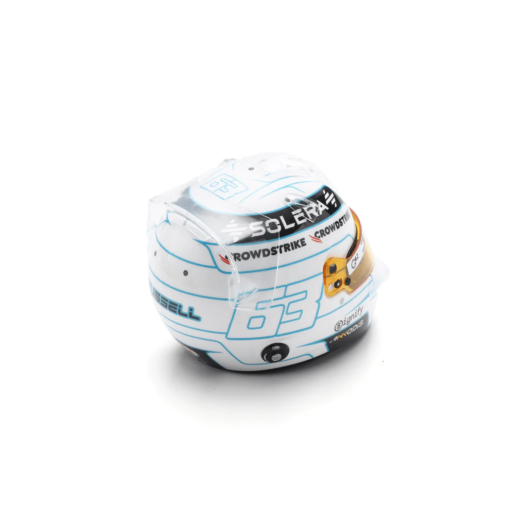 George Russell Helmet Mercedes AMG F1 Qatar GP 2024 Special Helmet - 1/5 Proportion Mini Helmet - Image 2